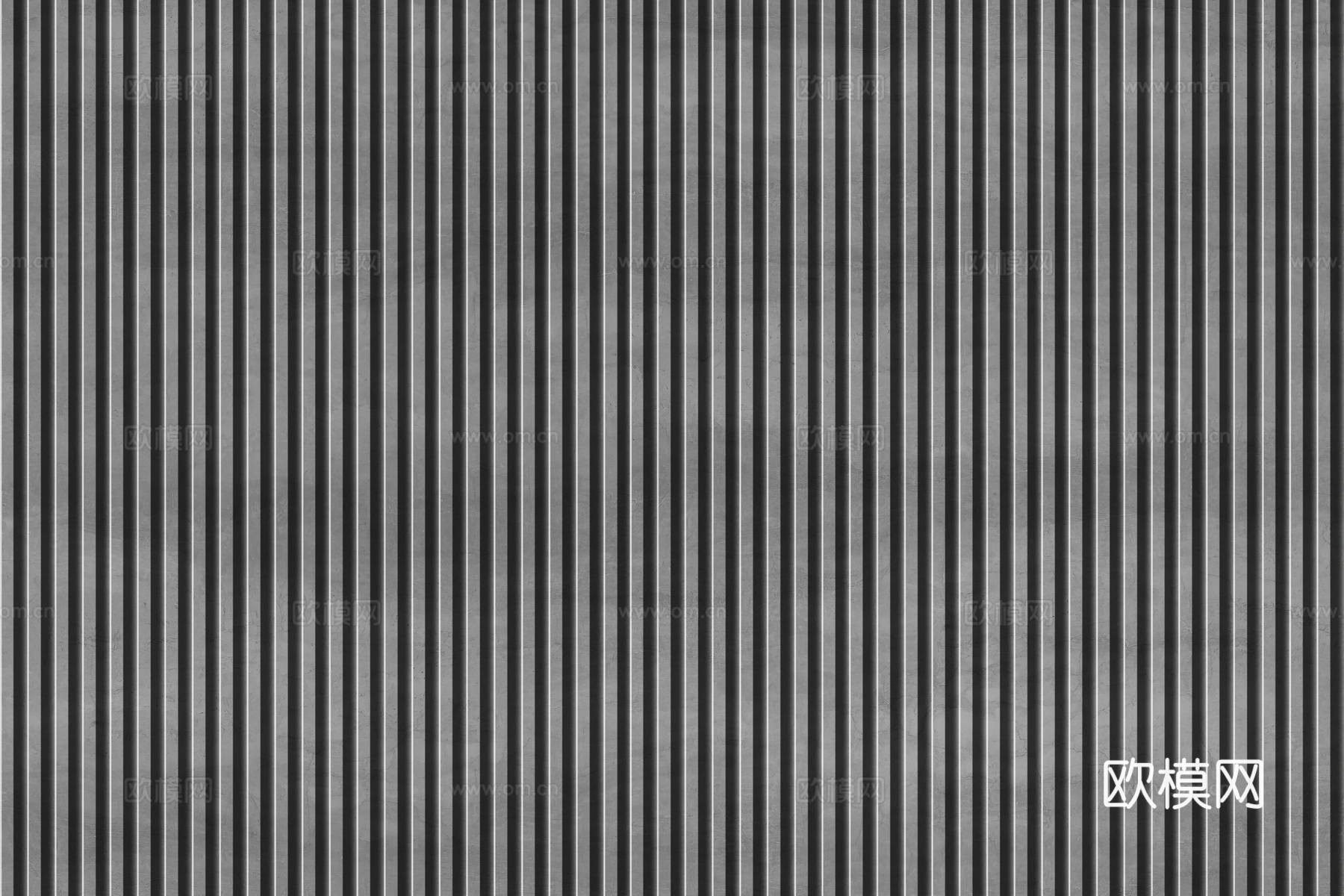 岩板石纹拉槽格栅长城板下载（渲染图6）