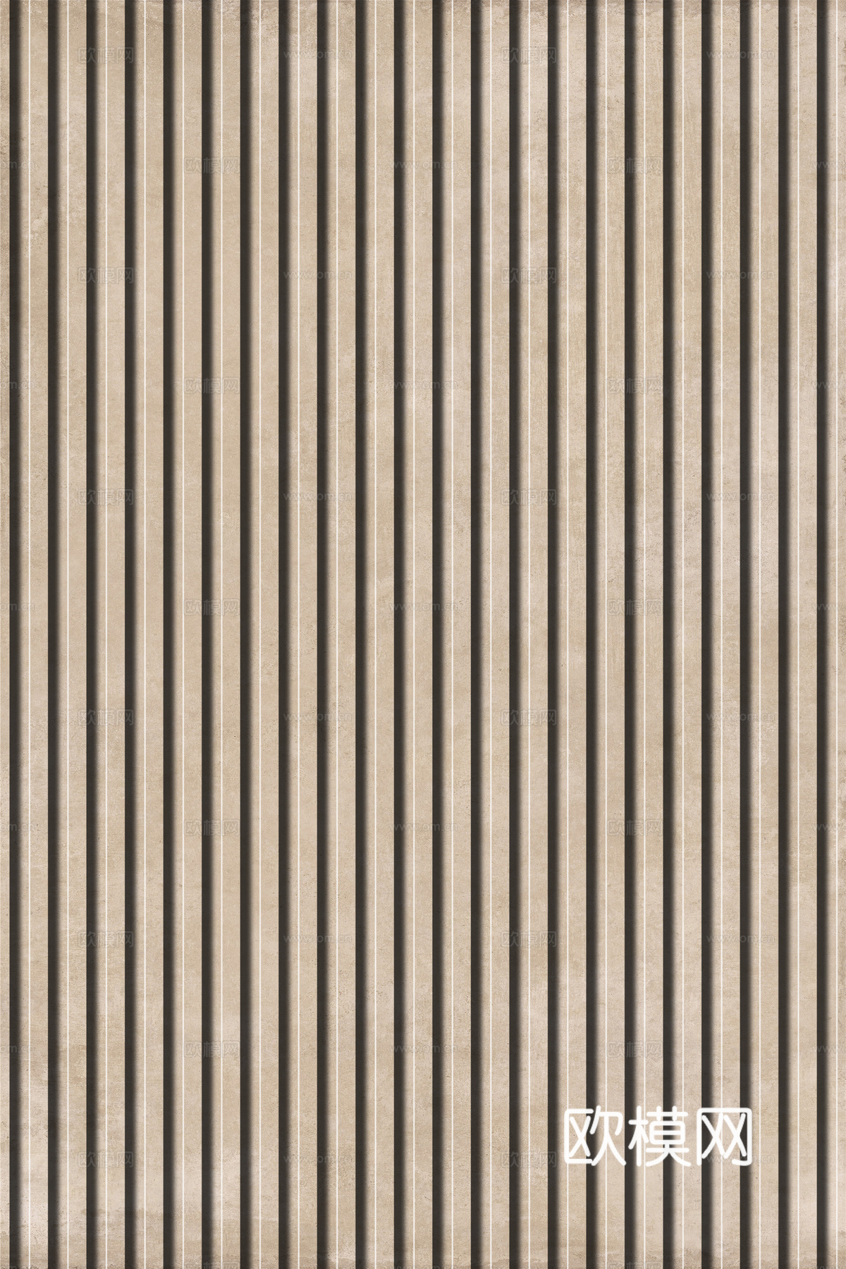 岩板石纹拉槽格栅长城板下载（渲染图8）