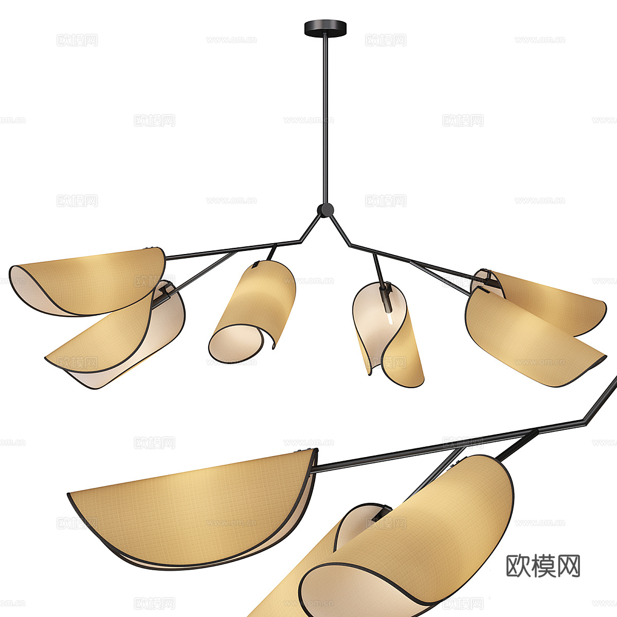 maytoni 出品的 Organic 吊灯3d模型