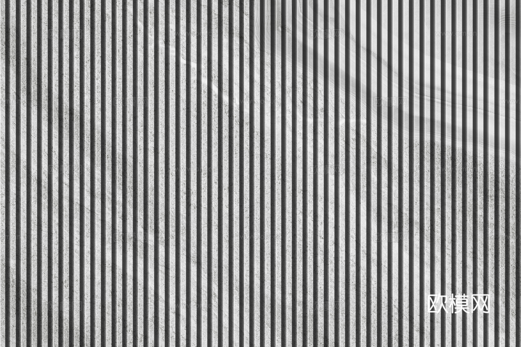 岩板大理石纹拉槽长城板格栅背景墙