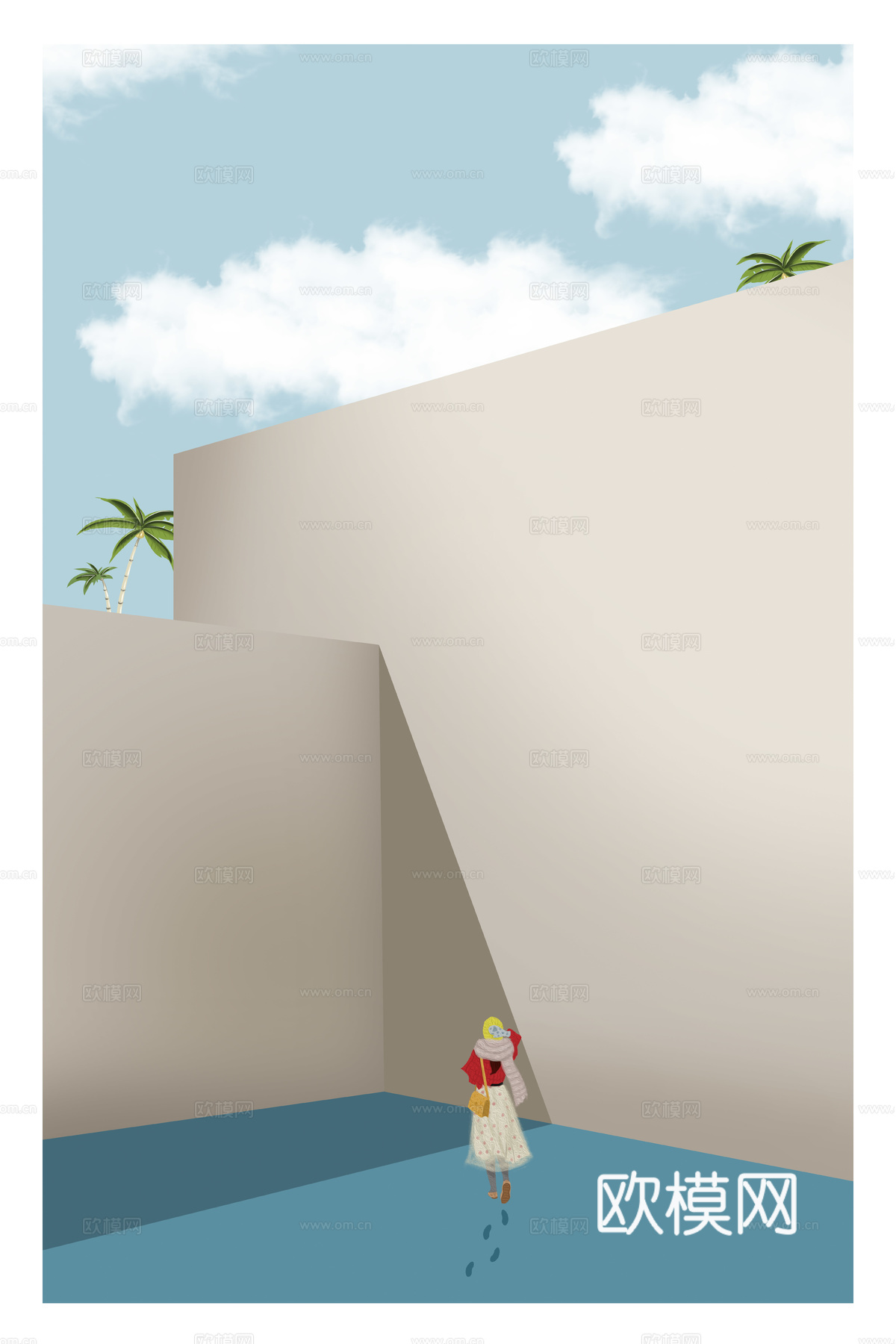 现代简约北欧风莫兰迪色系装饰画