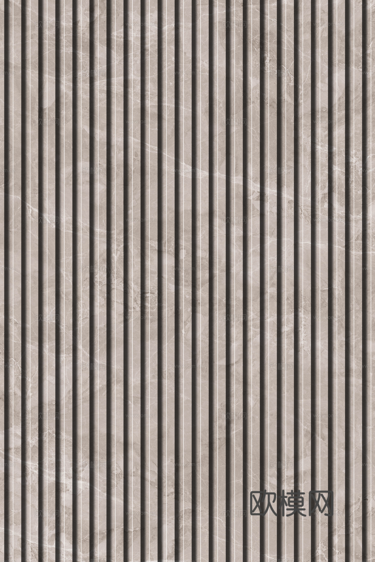 岩板石纹拉槽格栅长城板下载（渲染图5）