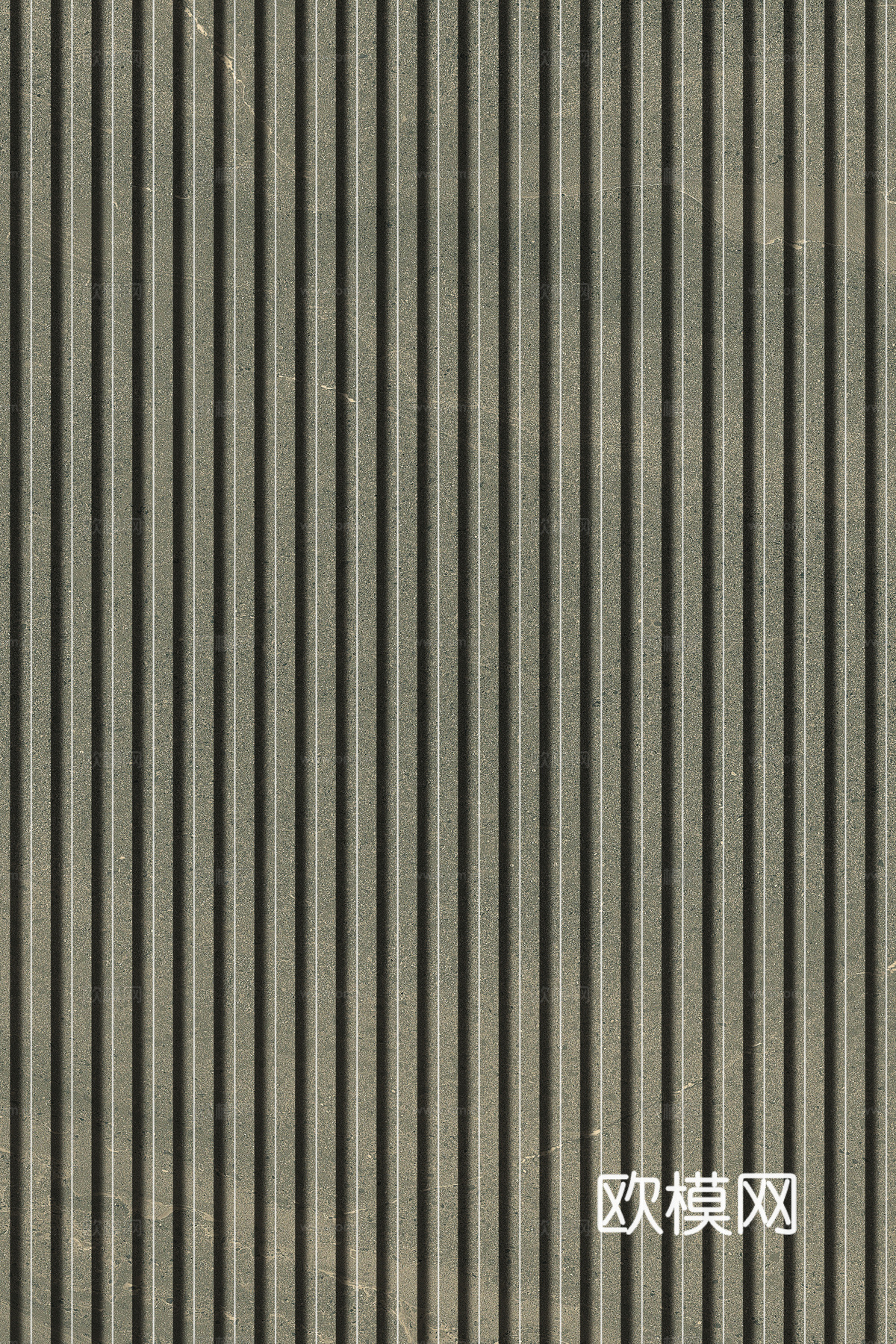 岩板石纹拉槽格栅长城板下载（渲染图8）