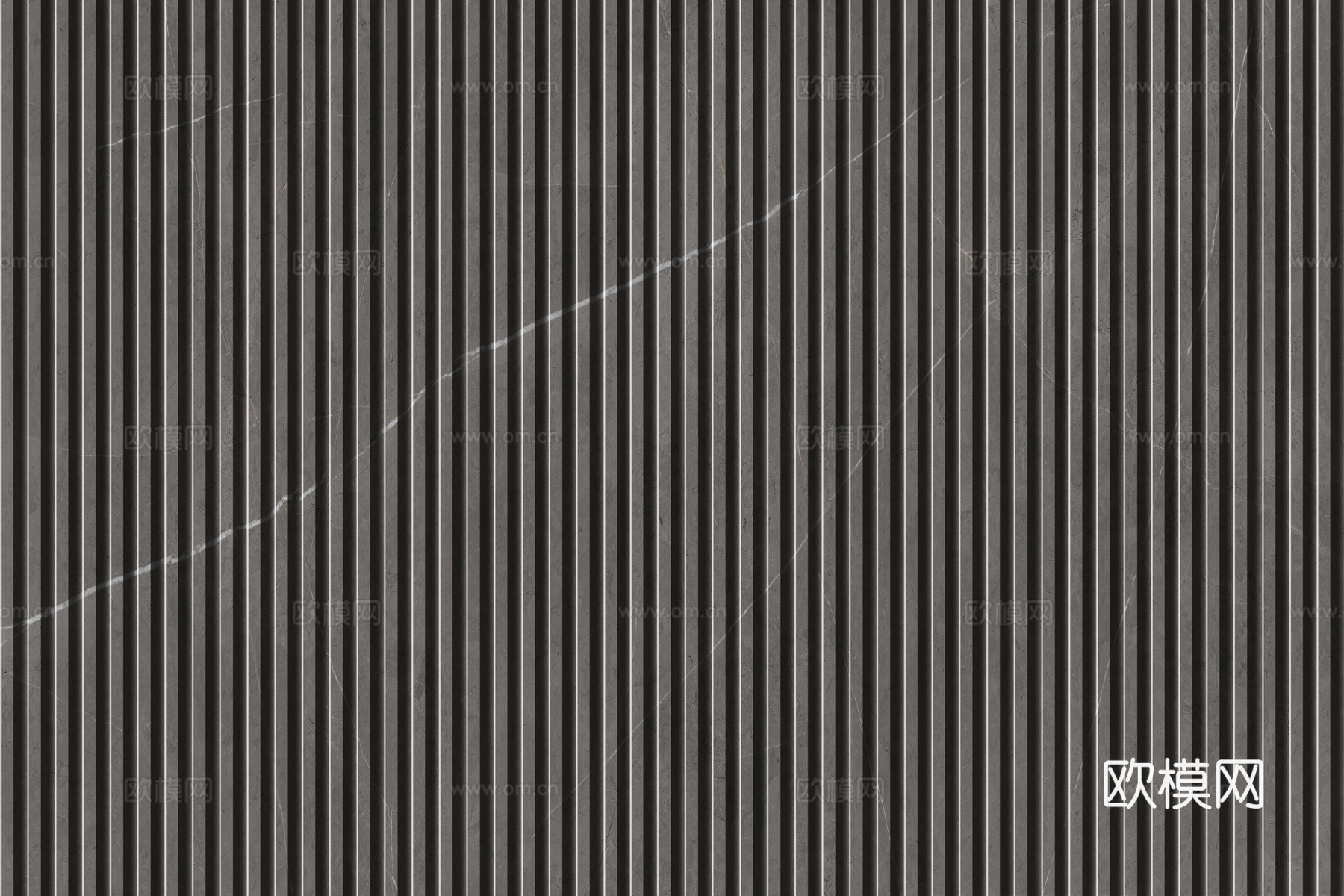 岩板大理石纹拉槽长城板格栅背景墙下载（渲染图7）