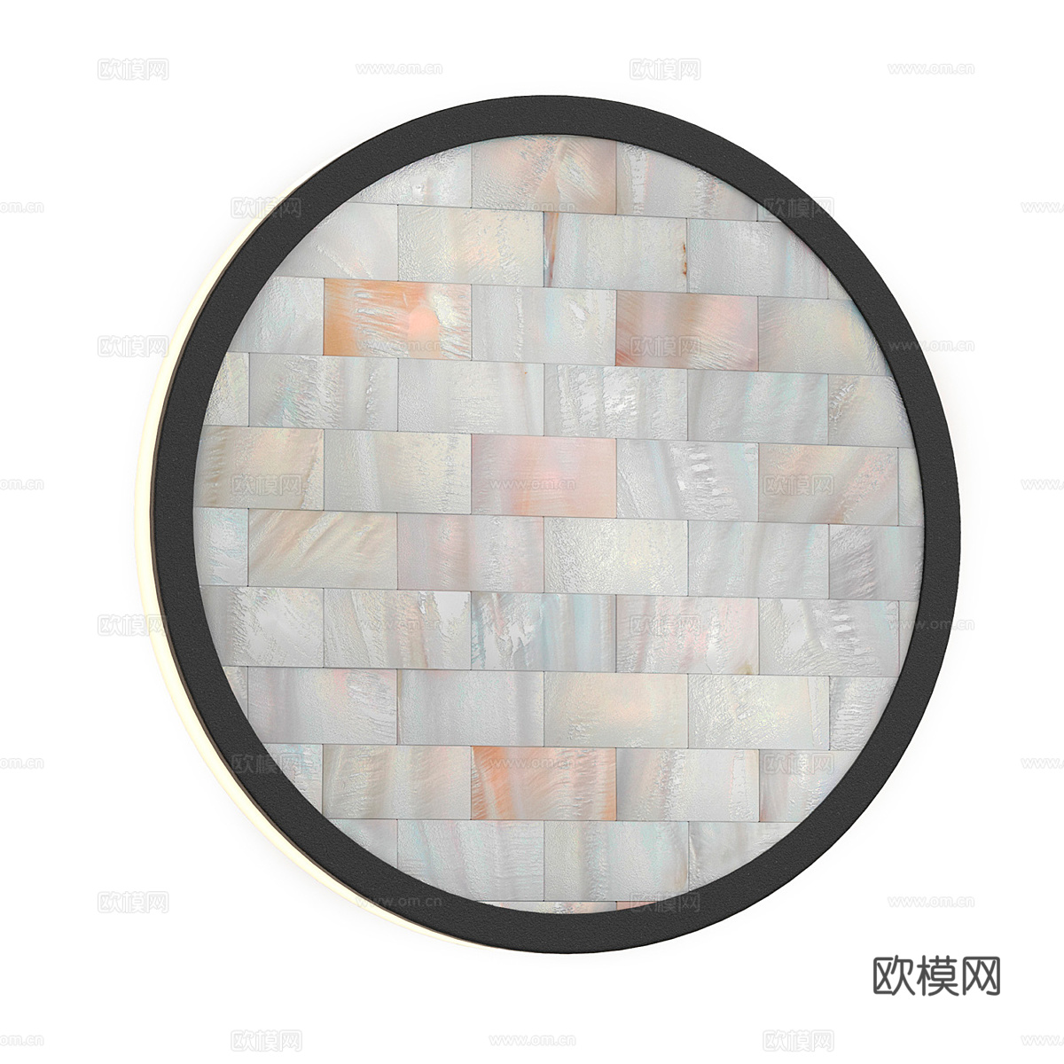 现代简约壁灯 圆形壁灯 装饰壁灯3d模型