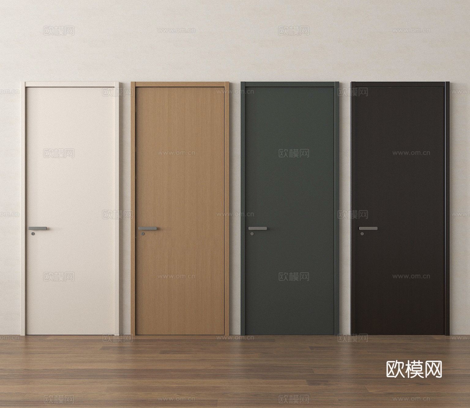 单开门 房门 卧室门 通顶门3d模型