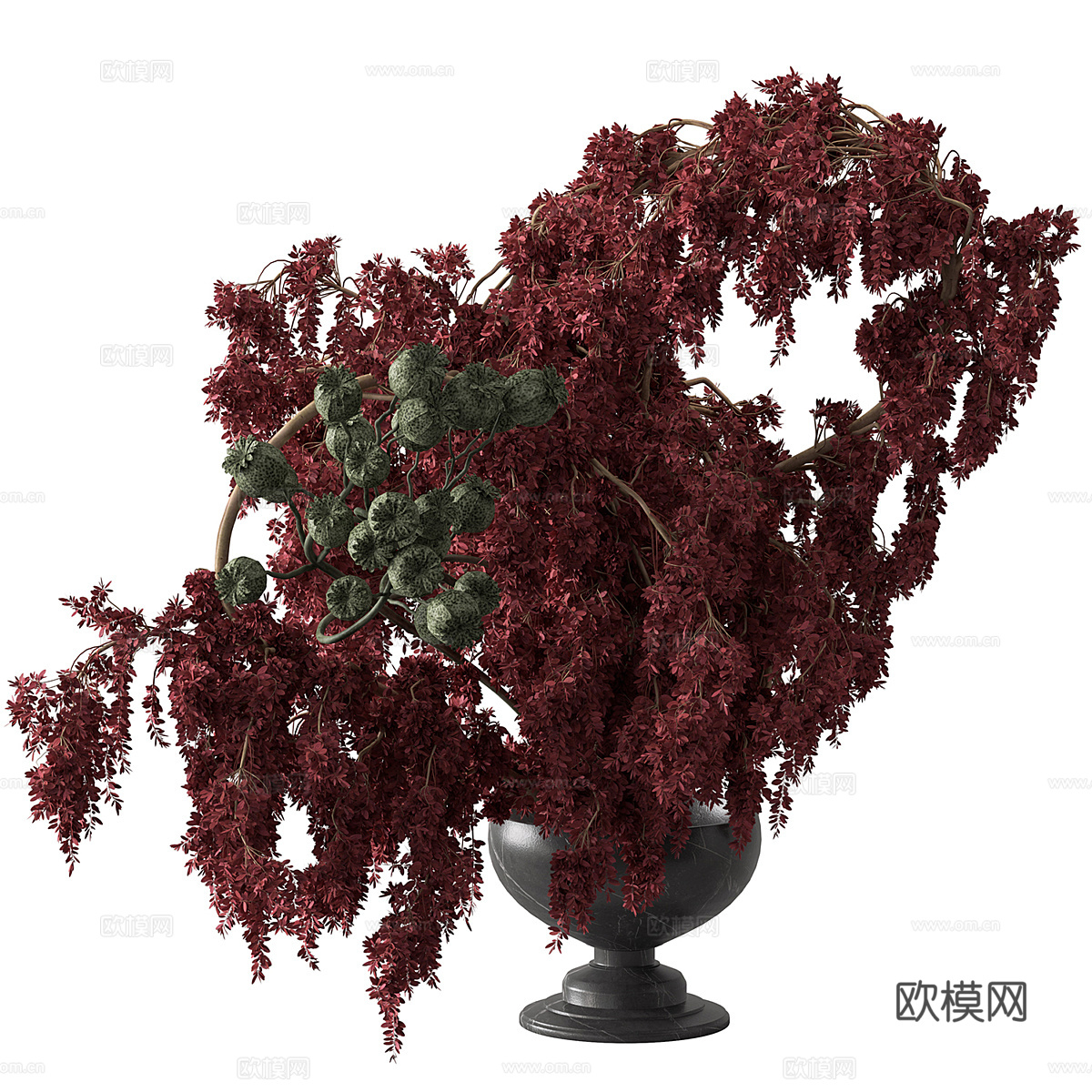 花束红枝3d模型