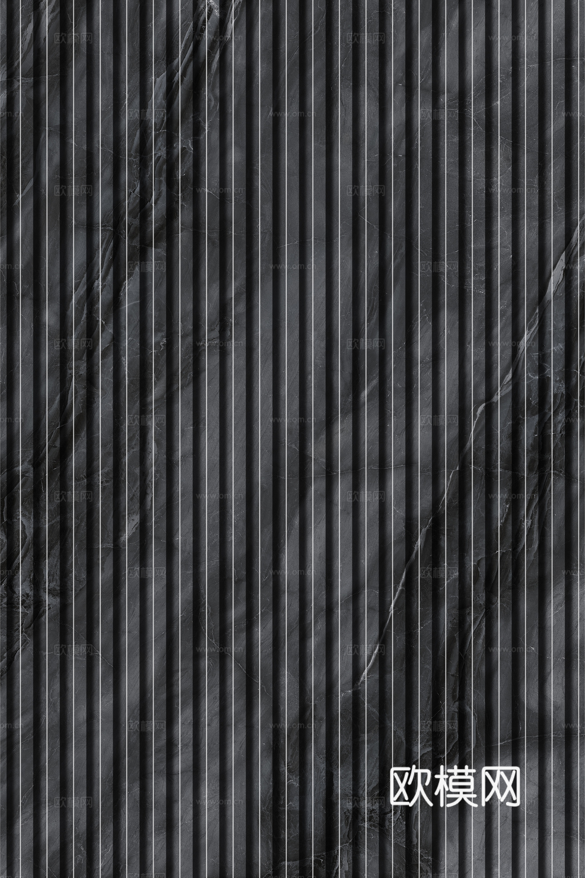 岩板石纹拉槽格栅长城板下载（渲染图8）