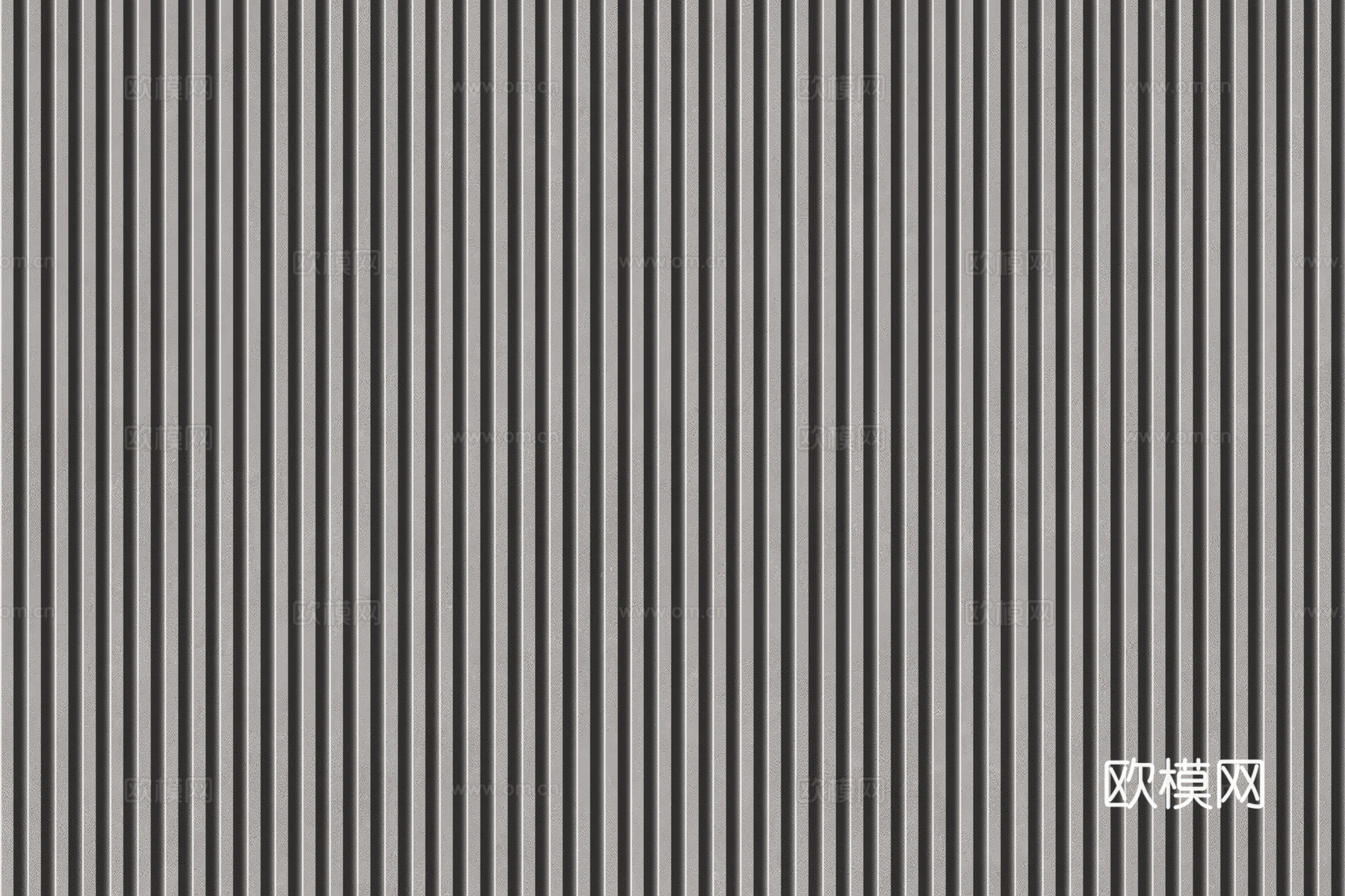 岩板石纹拉槽格栅长城板下载（渲染图1）