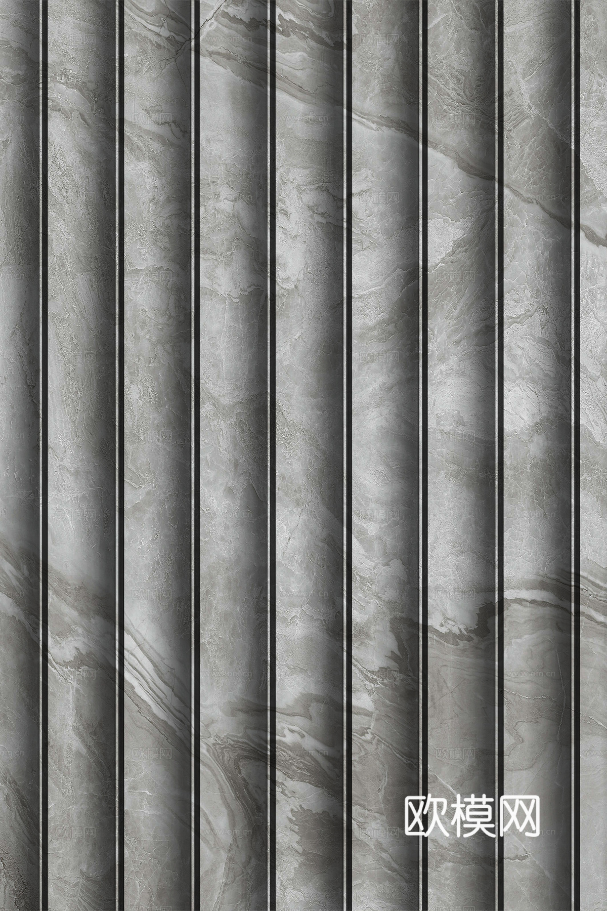 岩板大理石纹波浪艺术背景墙下载（渲染图8）