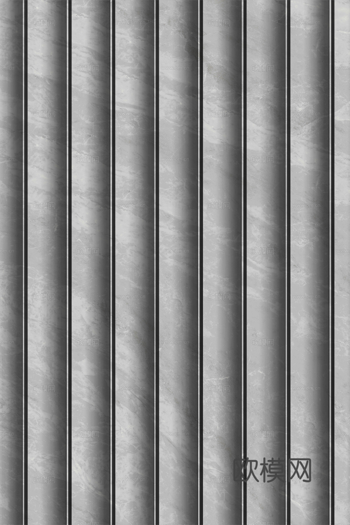 岩板大理石纹波浪艺术背景墙下载（渲染图3）