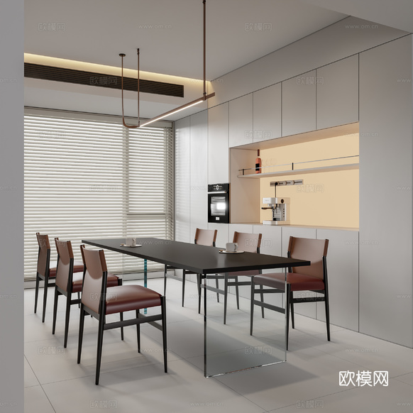 現(xiàn)代餐廳3d模型下載