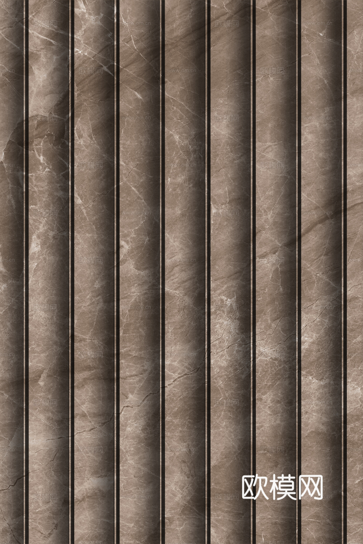 岩板大理石纹波浪艺术背景墙下载（渲染图7）