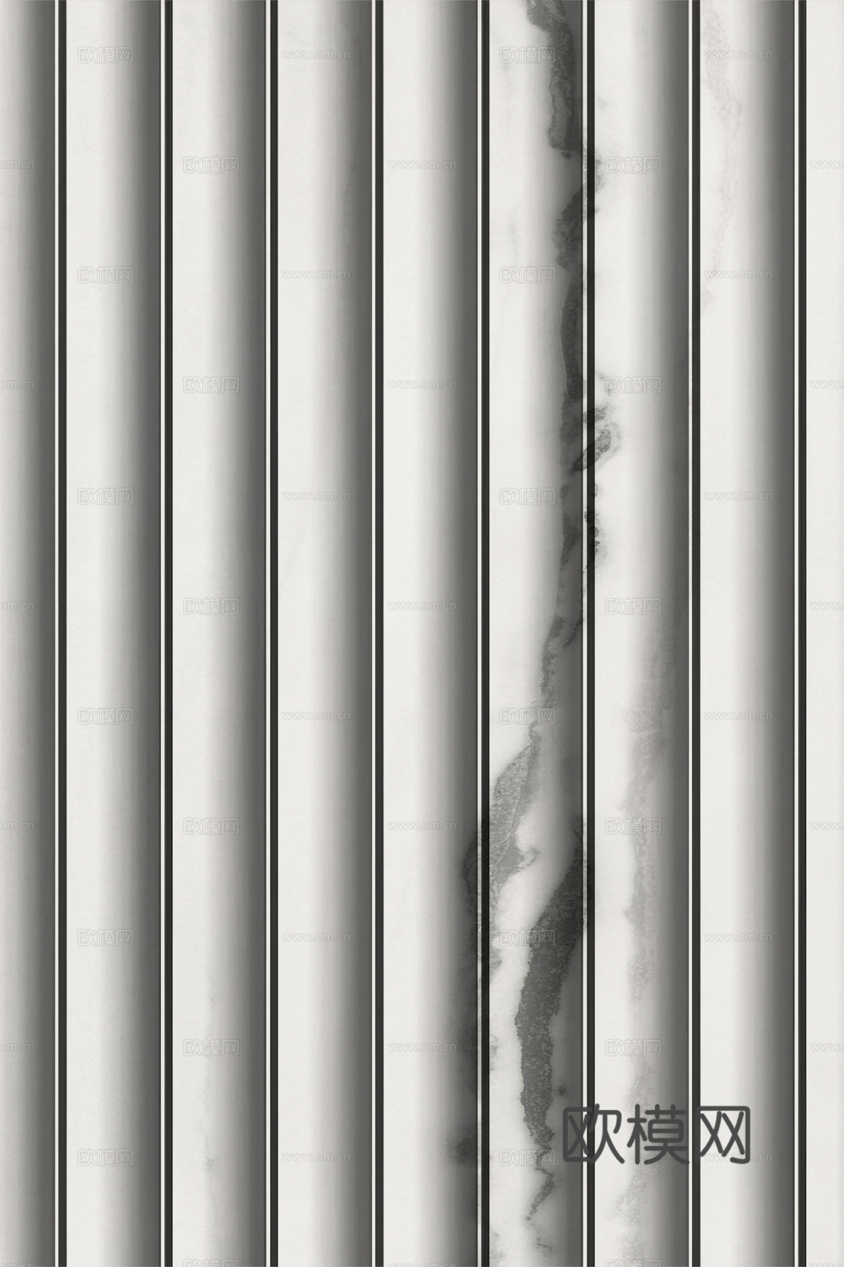 岩板大理石纹波浪艺术背景墙下载（渲染图4）