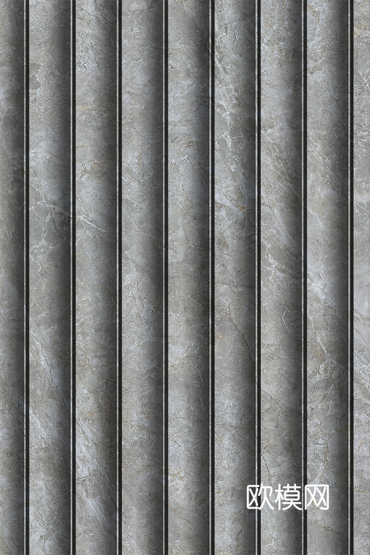 岩板大理石纹波浪艺术背景墙下载（渲染图8）