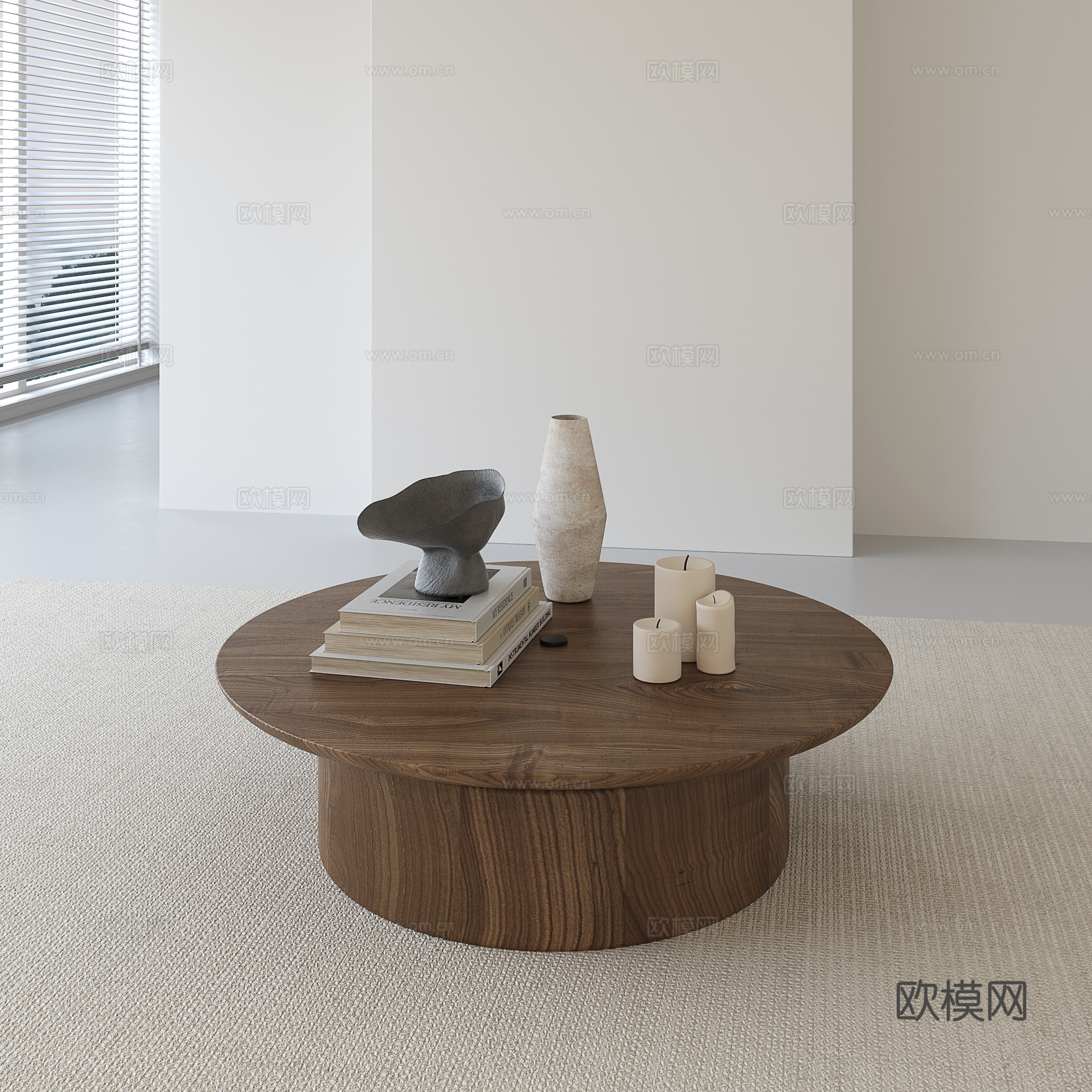 北欧中古茶几3d模型
