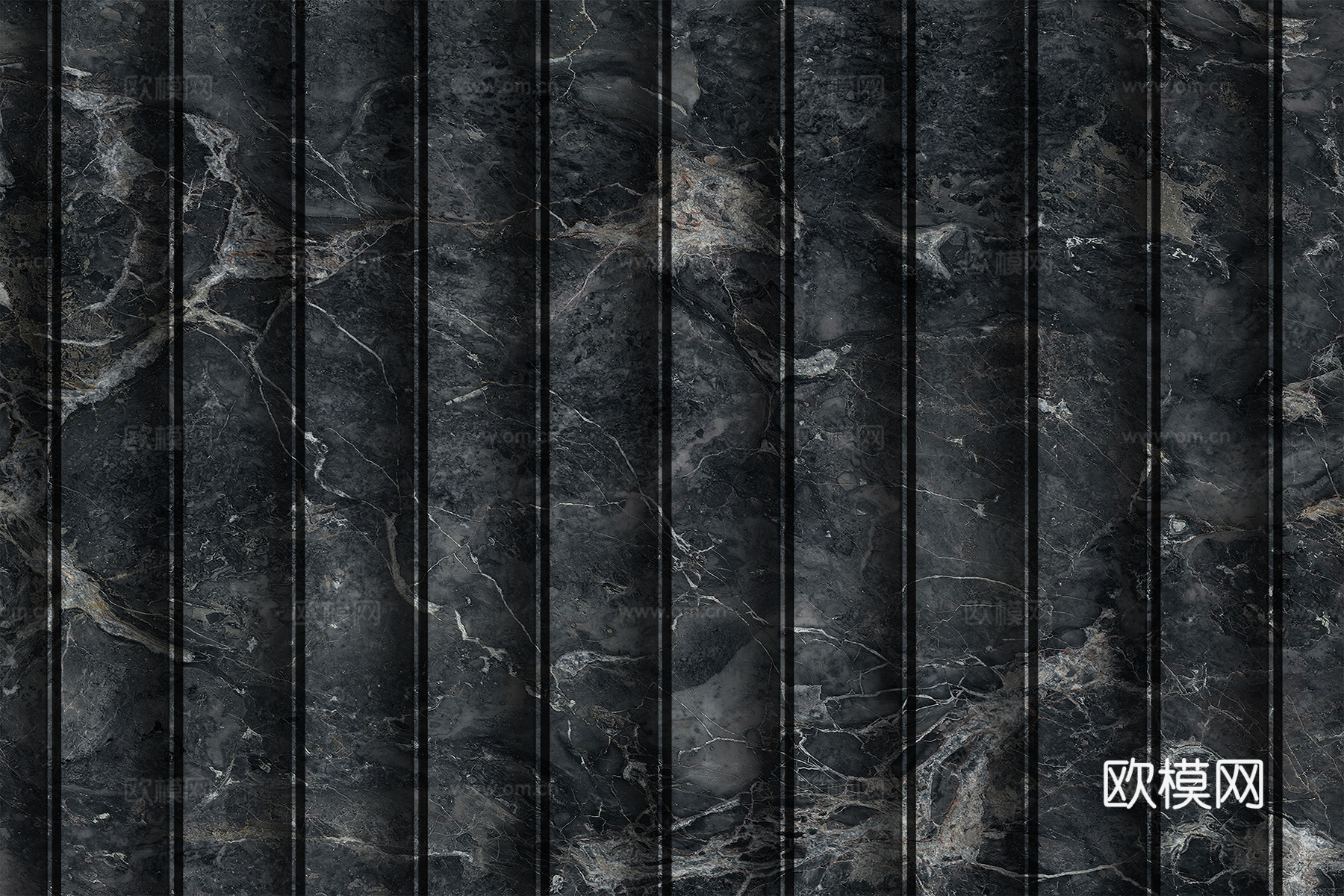 岩板大理石纹波浪艺术背景墙下载（渲染图5）