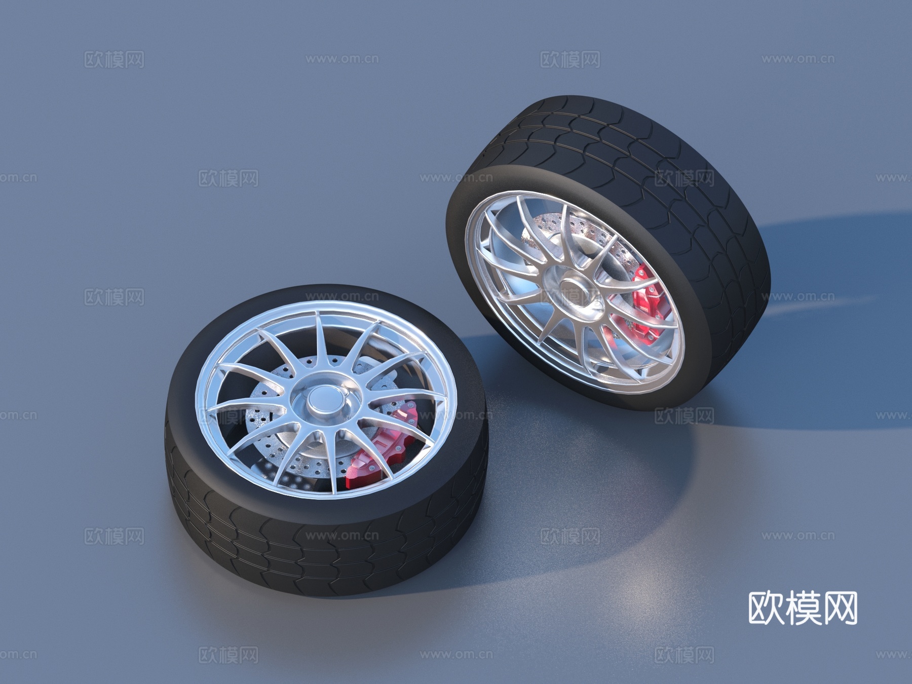 轮毂 摩托车轮 轮胎3d模型