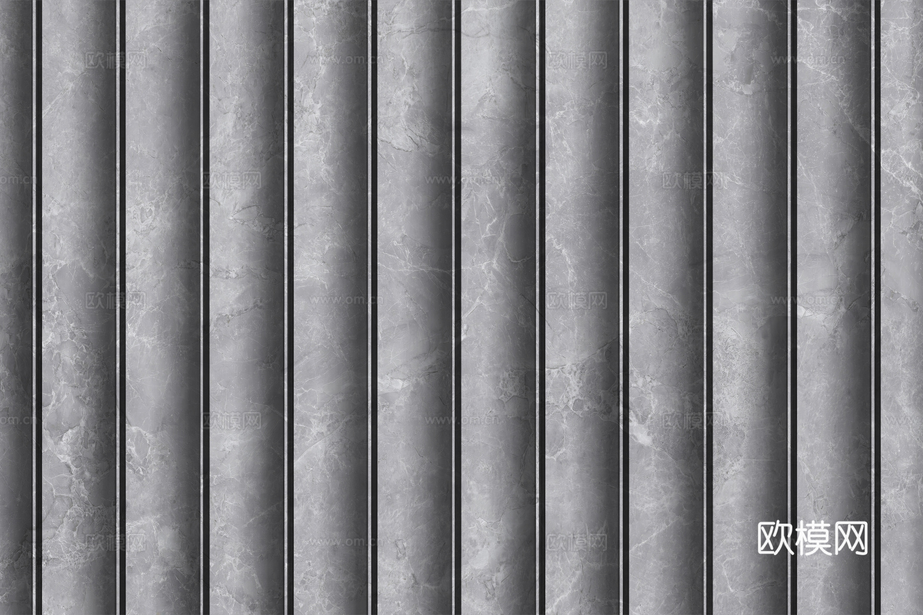 岩板大理石纹波浪艺术背景墙下载（渲染图6）