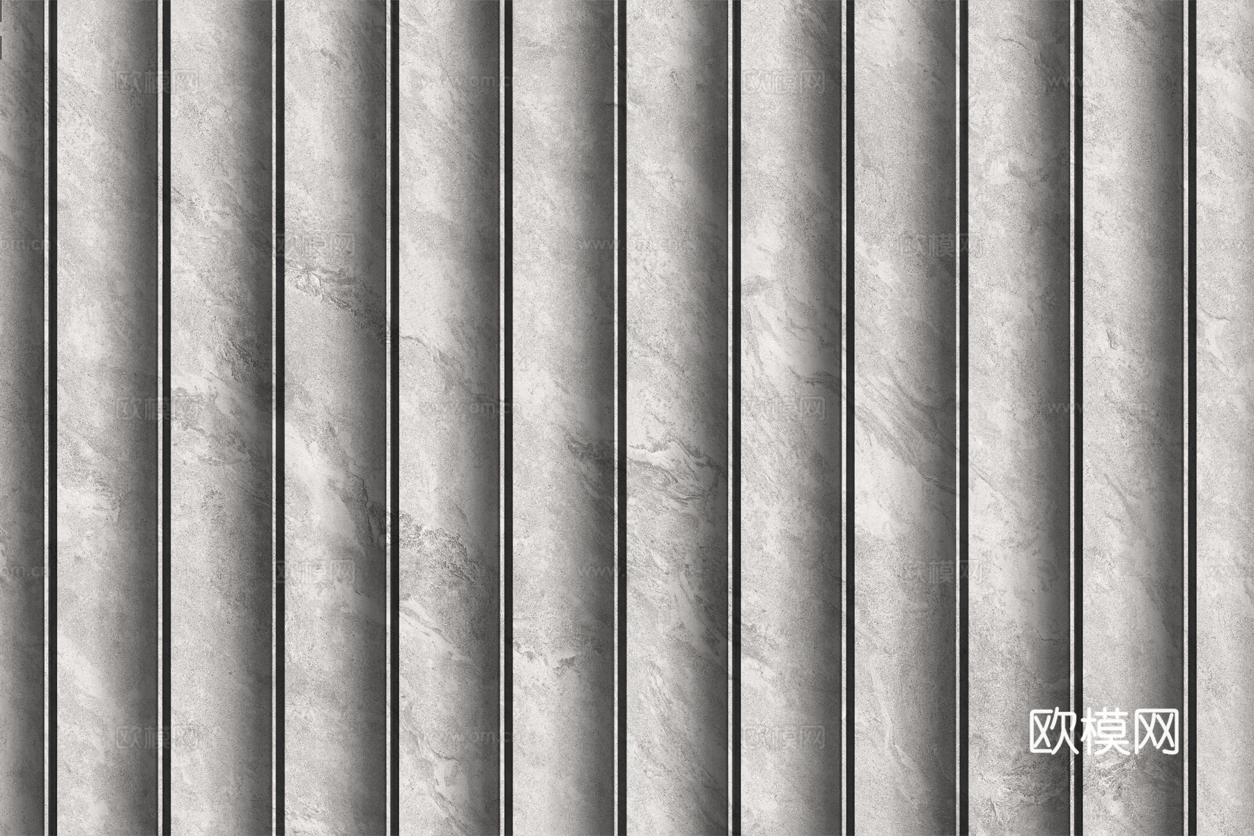 岩板大理石纹波浪艺术背景墙下载（渲染图6）