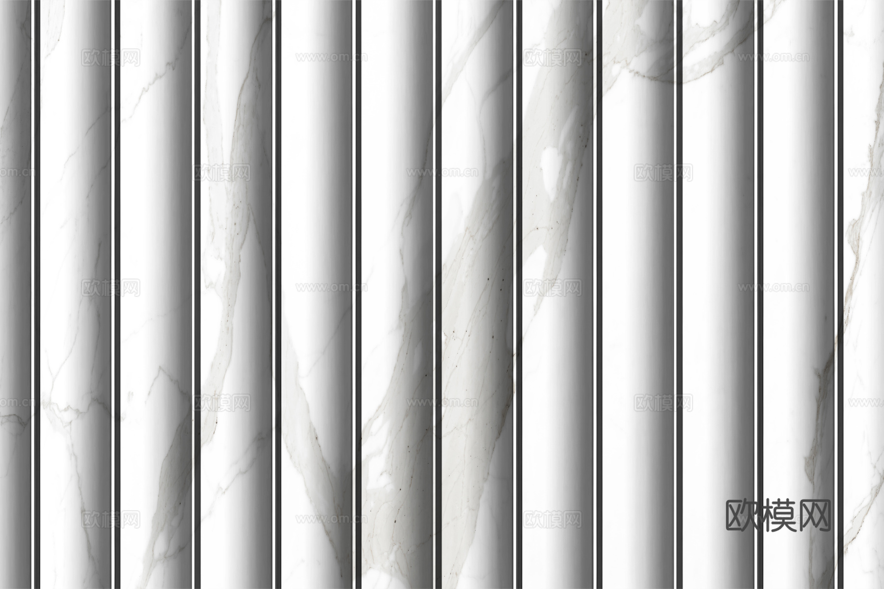 岩板大理石纹波浪艺术背景墙下载（渲染图1）