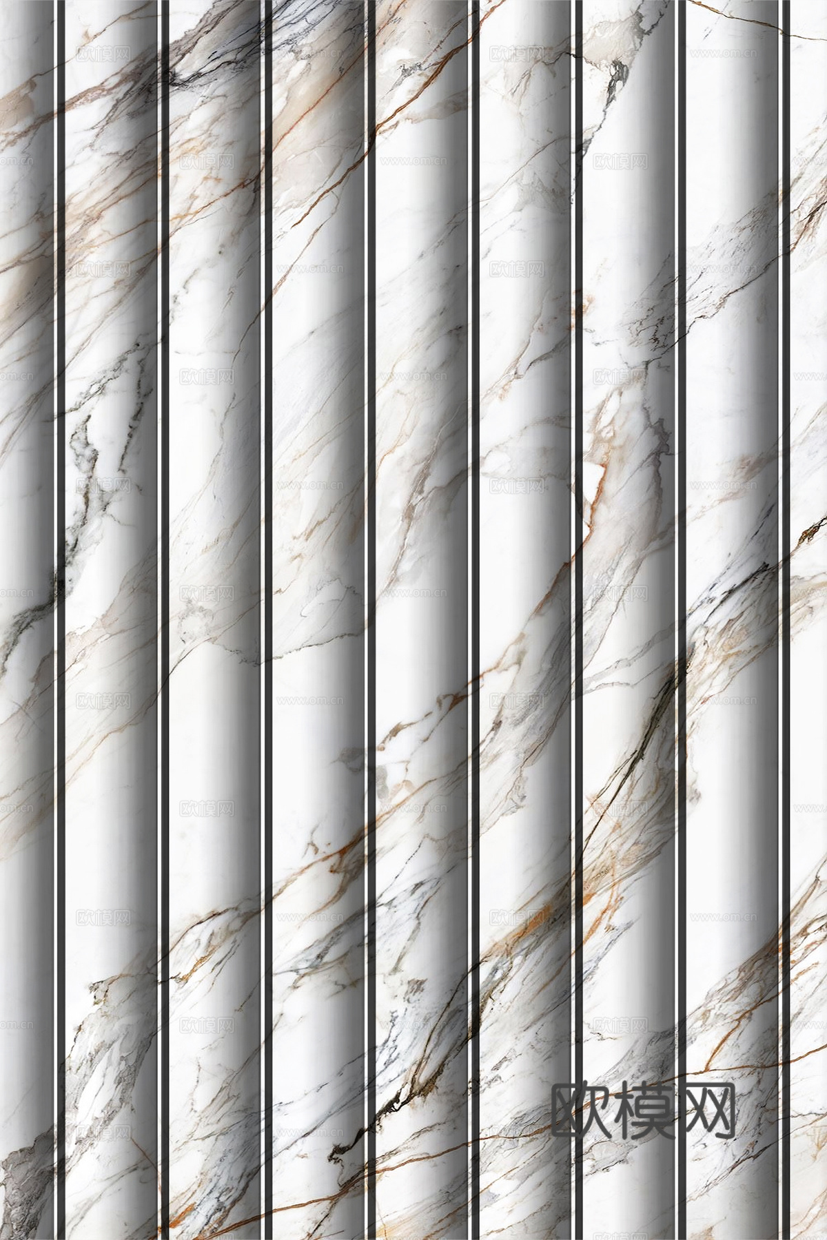 岩板大理石纹波浪艺术背景墙下载（渲染图1）