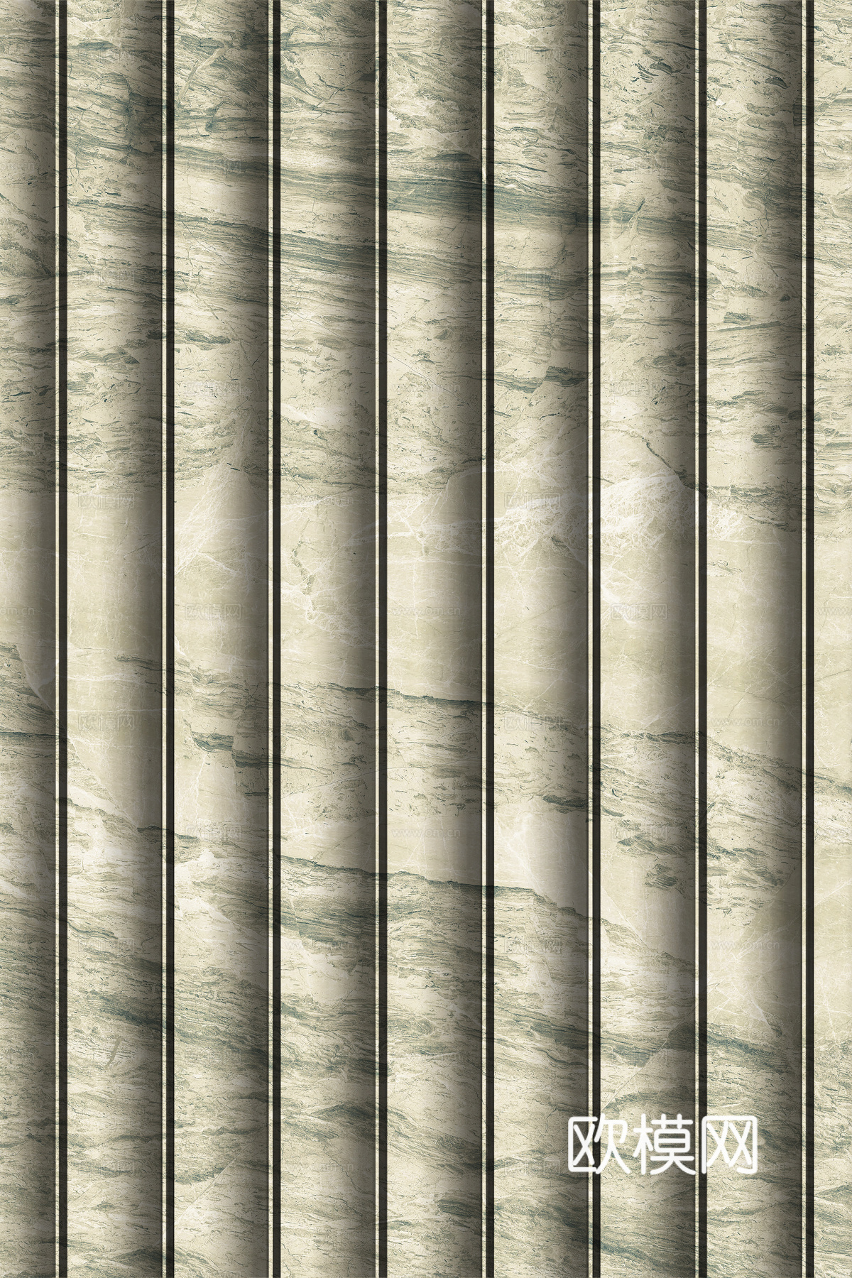 岩板大理石纹波浪艺术背景墙下载（渲染图8）