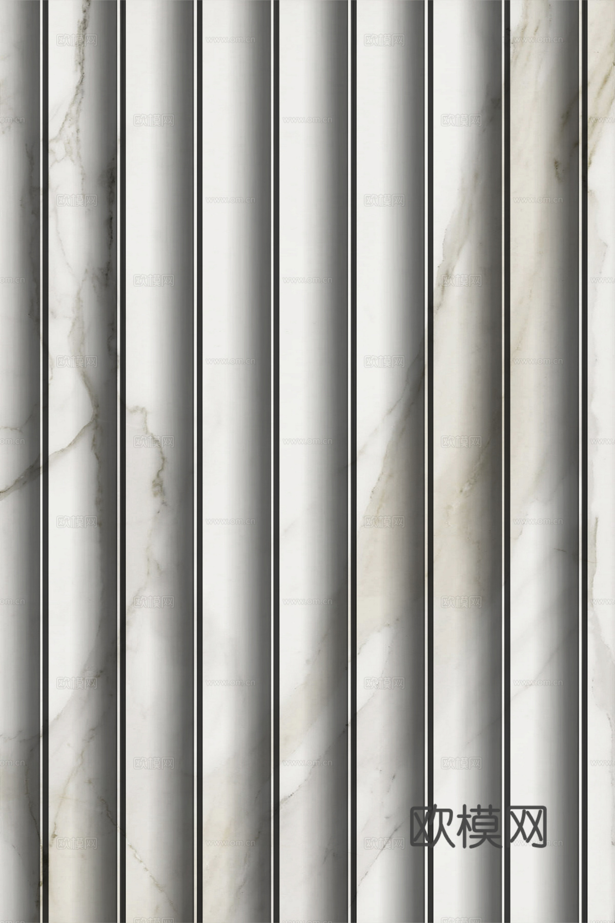 岩板大理石纹波浪艺术背景墙下载（渲染图2）