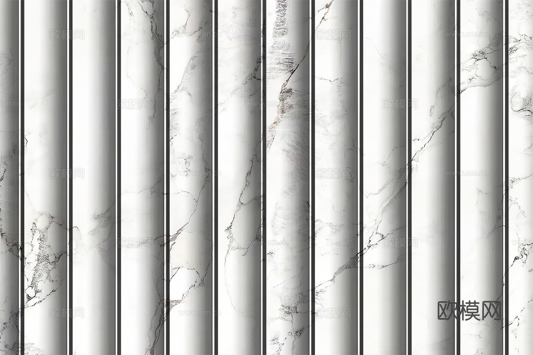 岩板大理石纹波浪艺术背景墙下载（渲染图1）