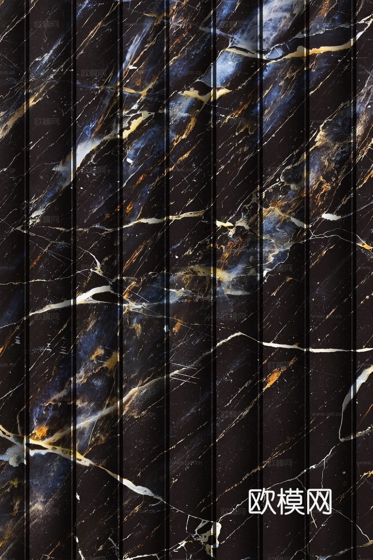 岩板大理石纹波浪艺术背景墙下载（渲染图4）