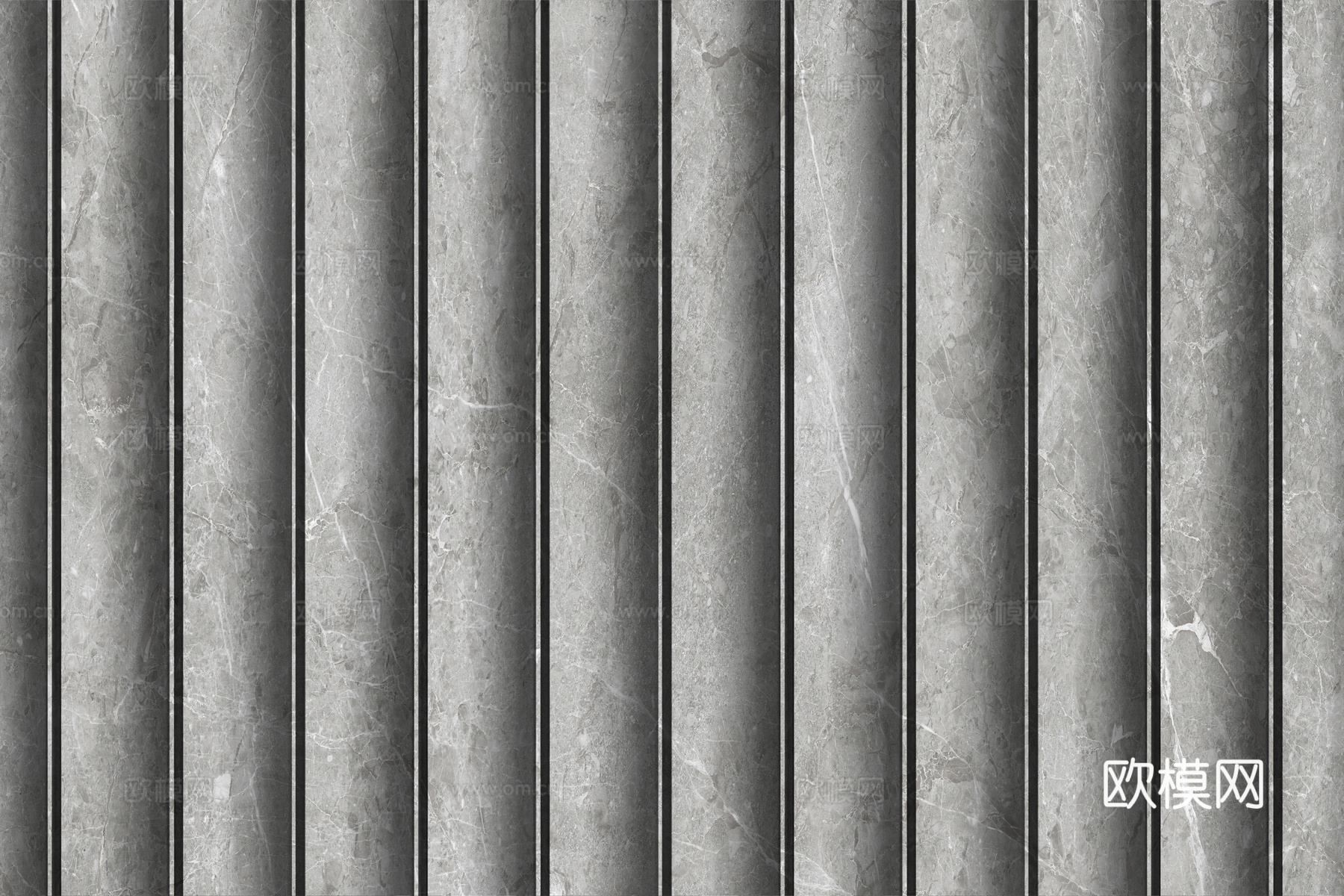 岩板大理石纹波浪艺术背景墙下载（渲染图2）