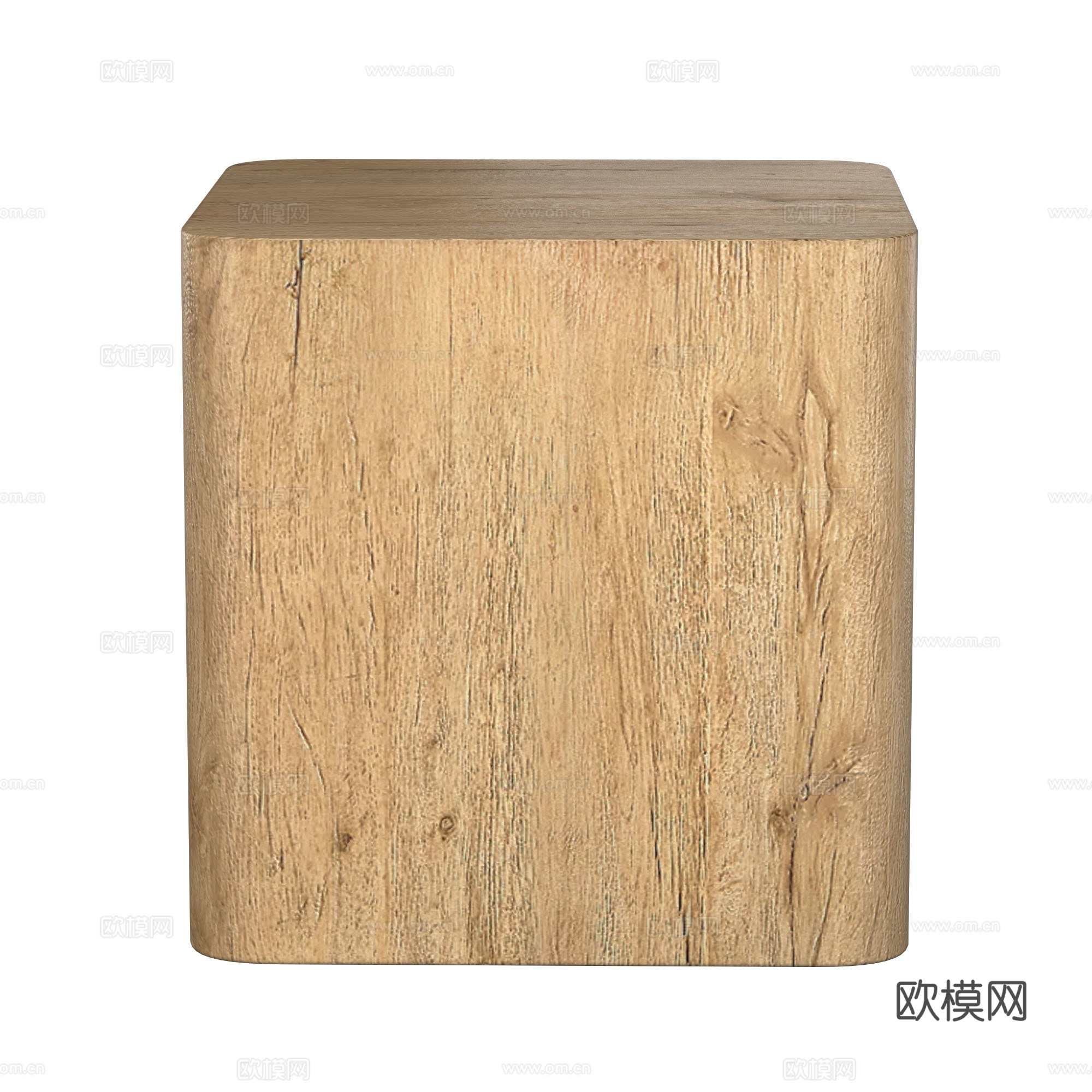 新中式实木边几3d模型