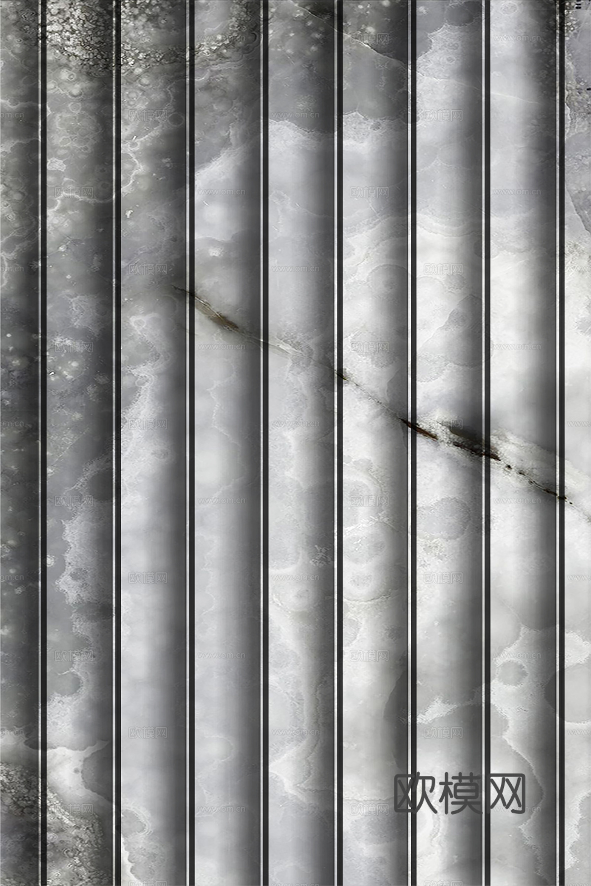 岩板大理石纹波浪艺术背景墙下载（渲染图2）