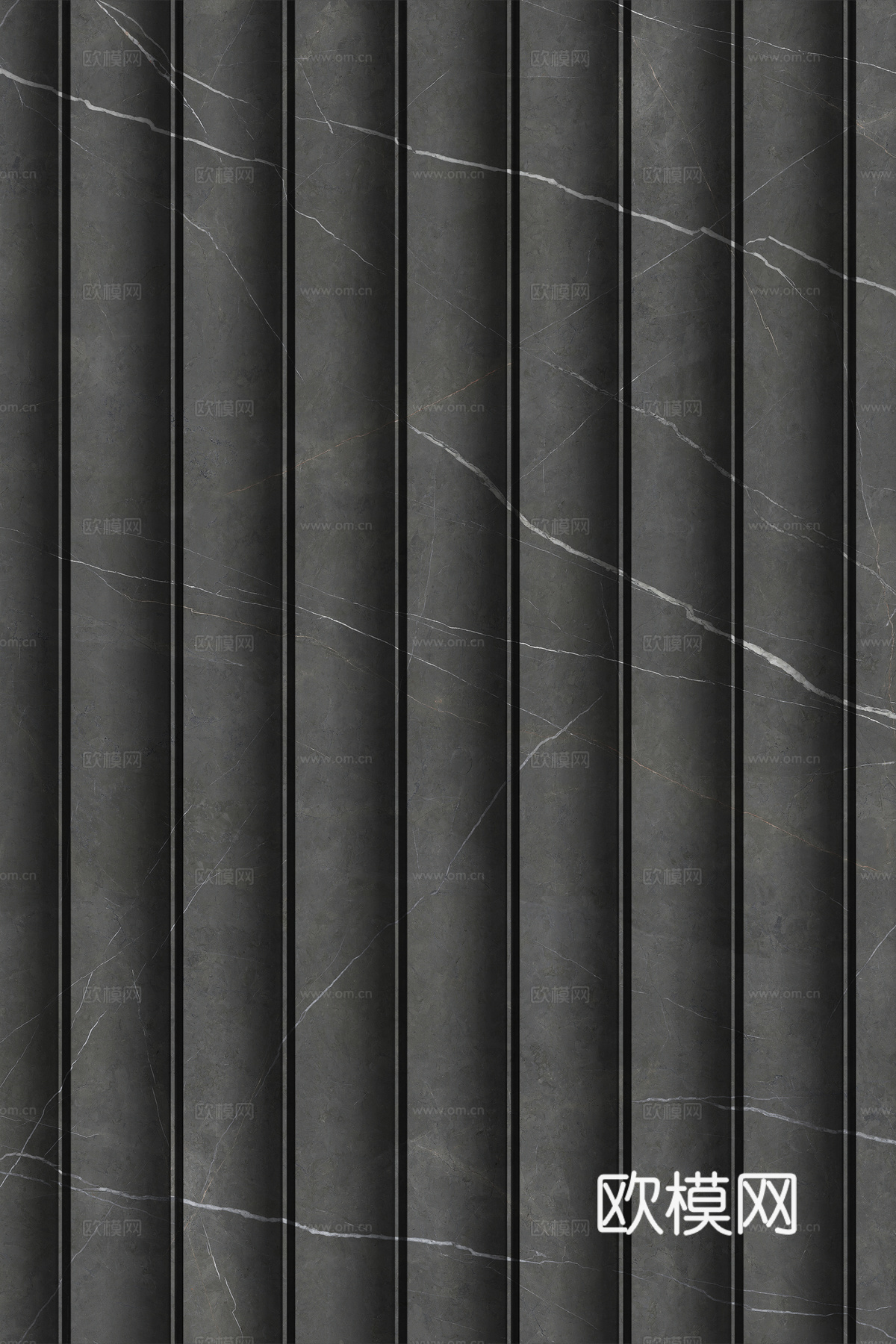 岩板大理石纹波浪艺术背景墙下载（渲染图1）