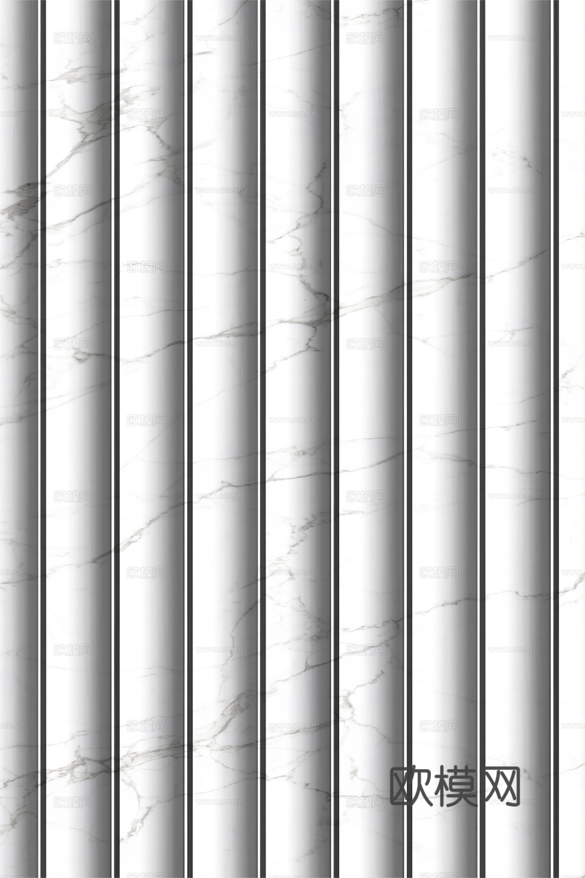 岩板大理石纹波浪艺术背景墙下载（渲染图4）