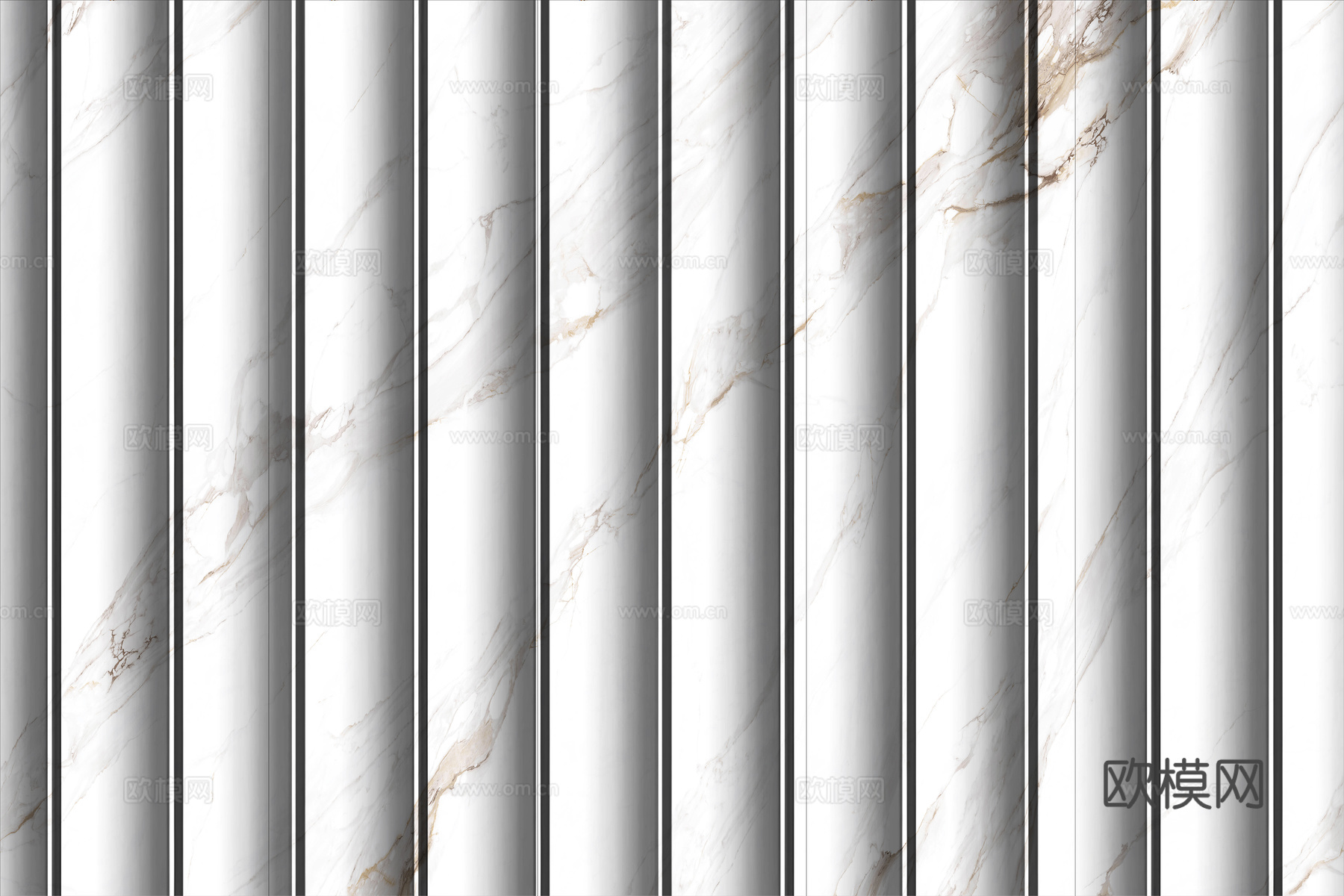 岩板大理石纹波浪艺术背景墙下载（渲染图2）