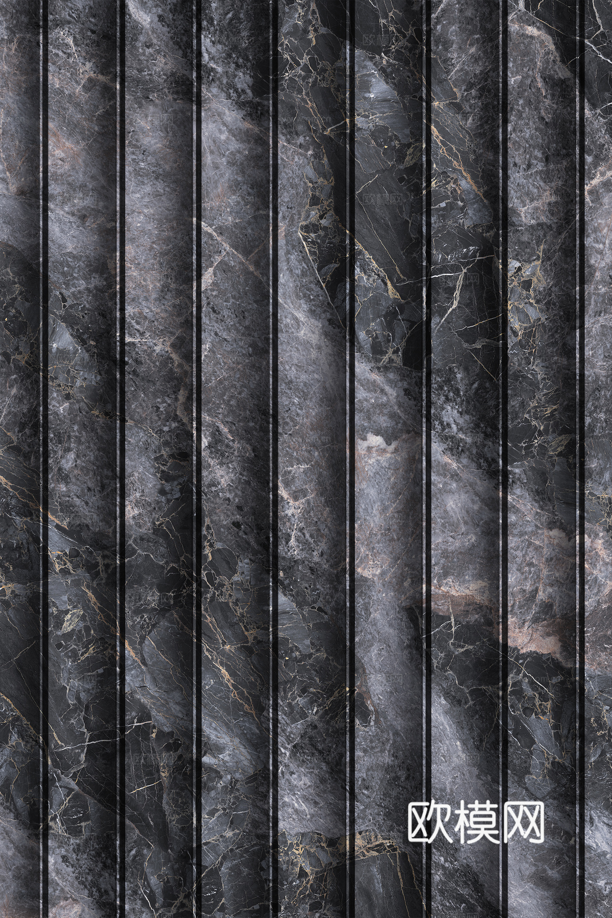 岩板大理石纹波浪艺术背景墙下载（渲染图8）