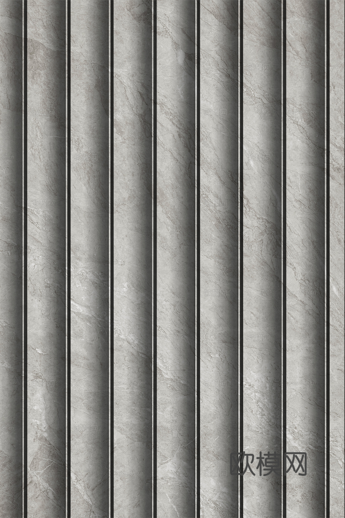 岩板大理石纹波浪艺术背景墙下载（渲染图2）