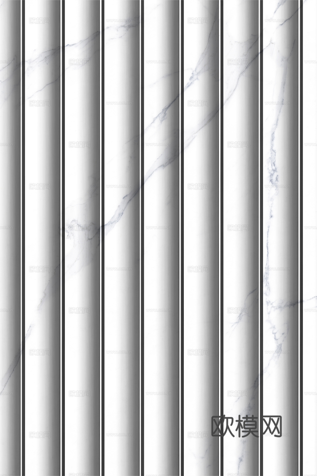 岩板大理石纹波浪艺术背景墙下载（渲染图2）