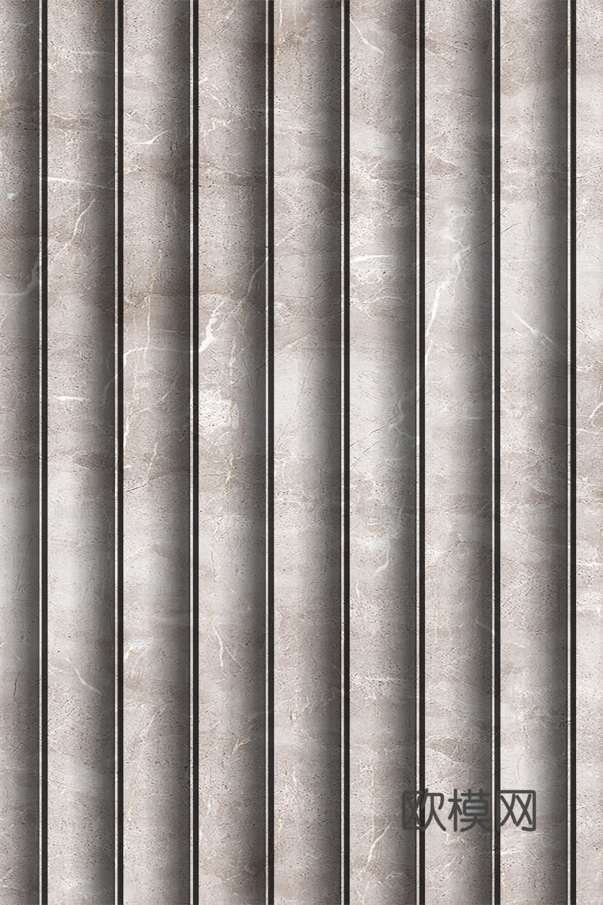 岩板大理石纹波浪艺术背景墙下载（渲染图1）