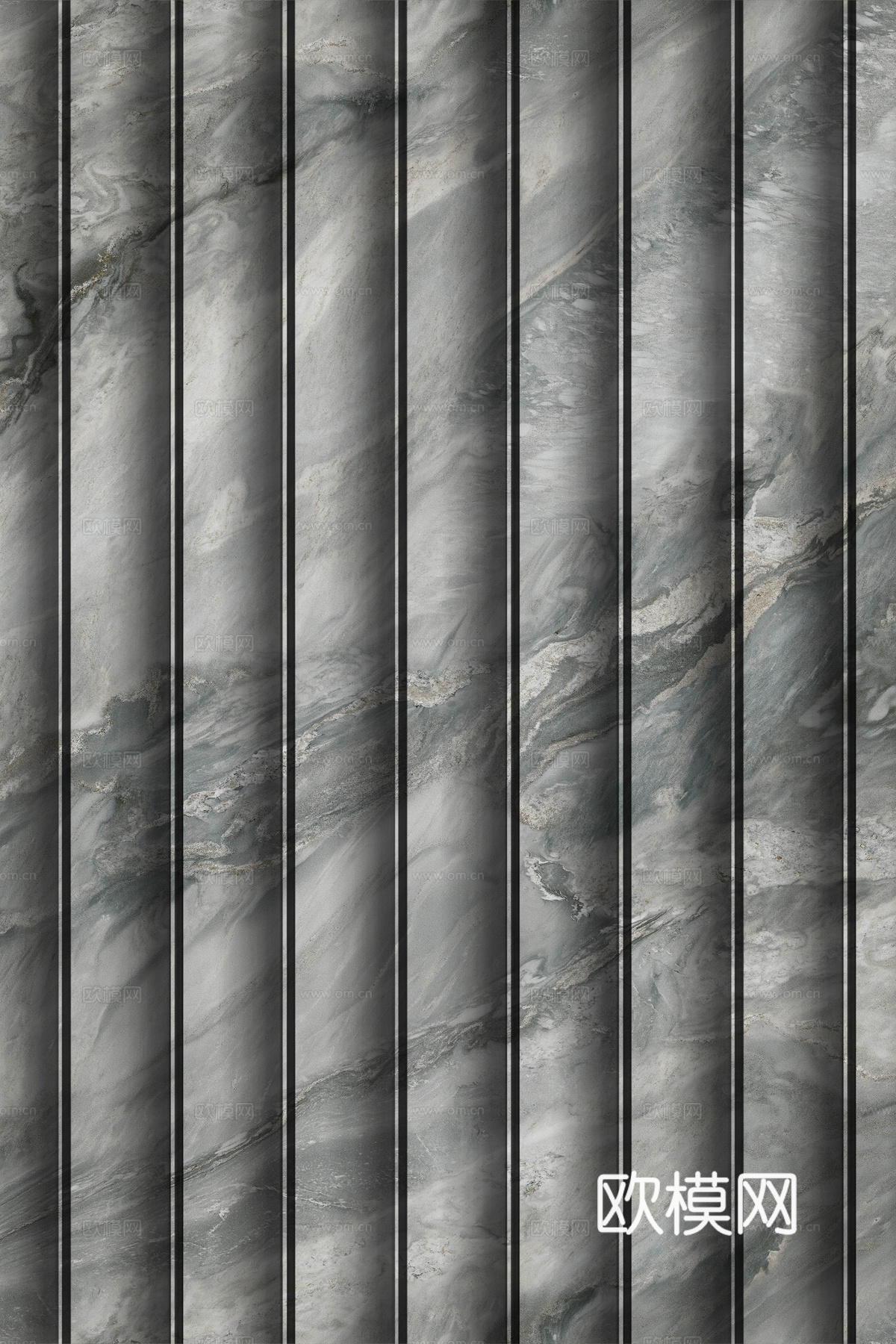 岩板大理石纹波浪艺术背景墙下载（渲染图8）