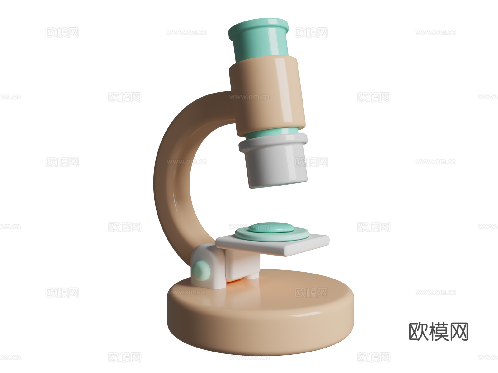 3D卡通 显微镜 Microscope 医疗用品 医疗设备3d模型