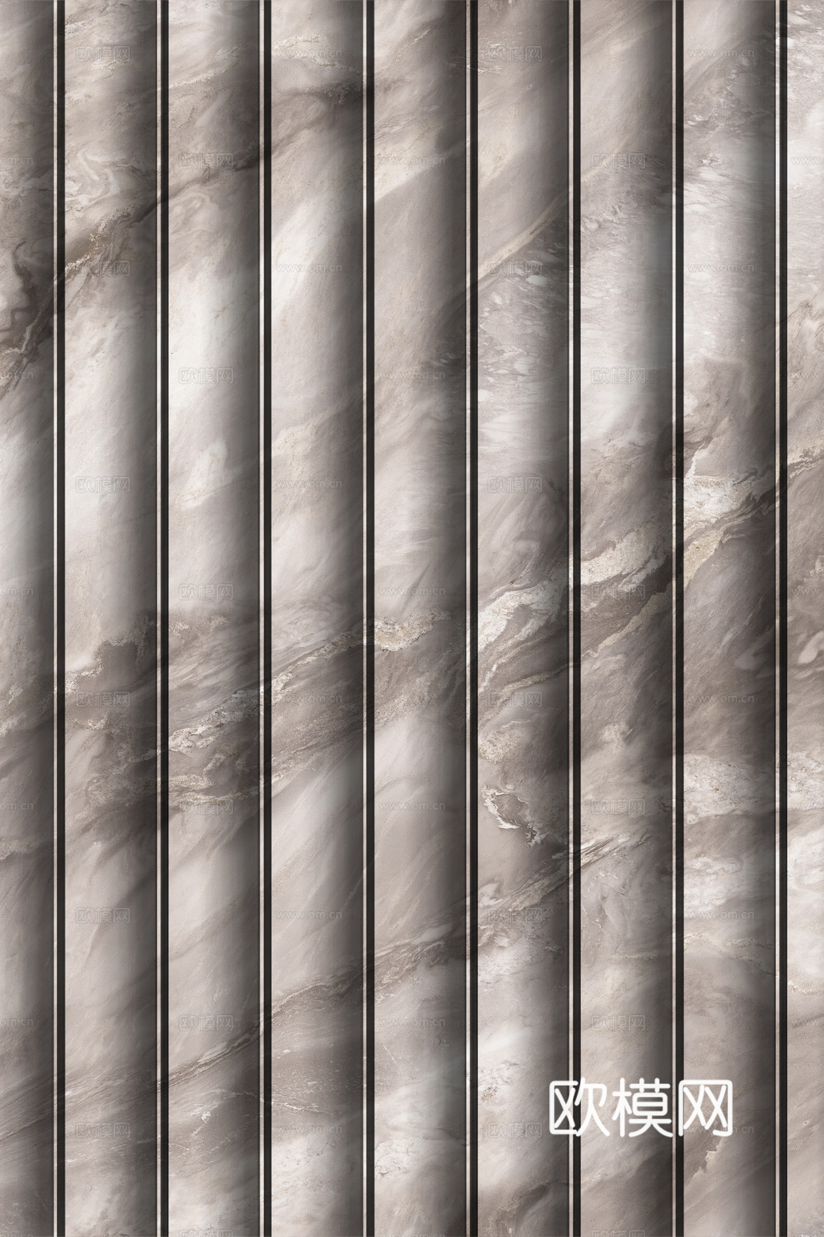 岩板大理石纹波浪艺术背景墙下载（渲染图6）