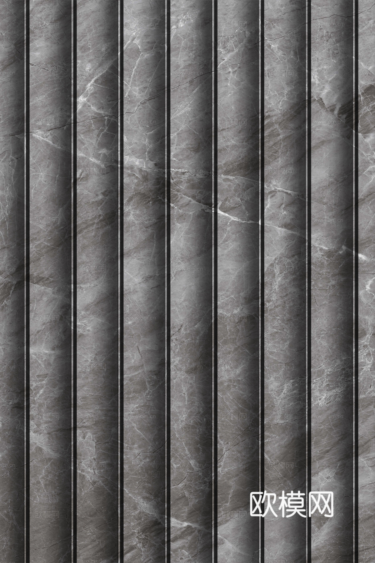 岩板大理石纹波浪艺术背景墙下载（渲染图6）