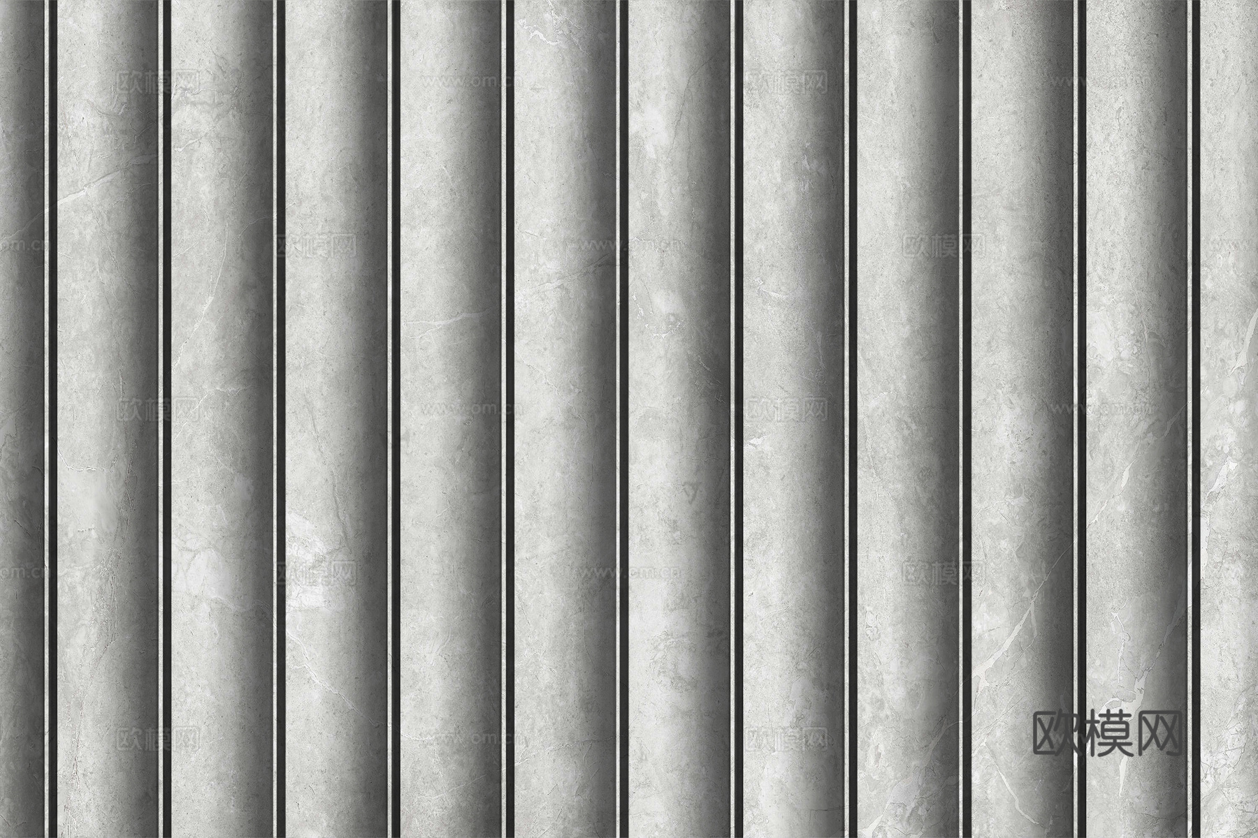 岩板大理石纹波浪艺术背景墙下载（渲染图4）