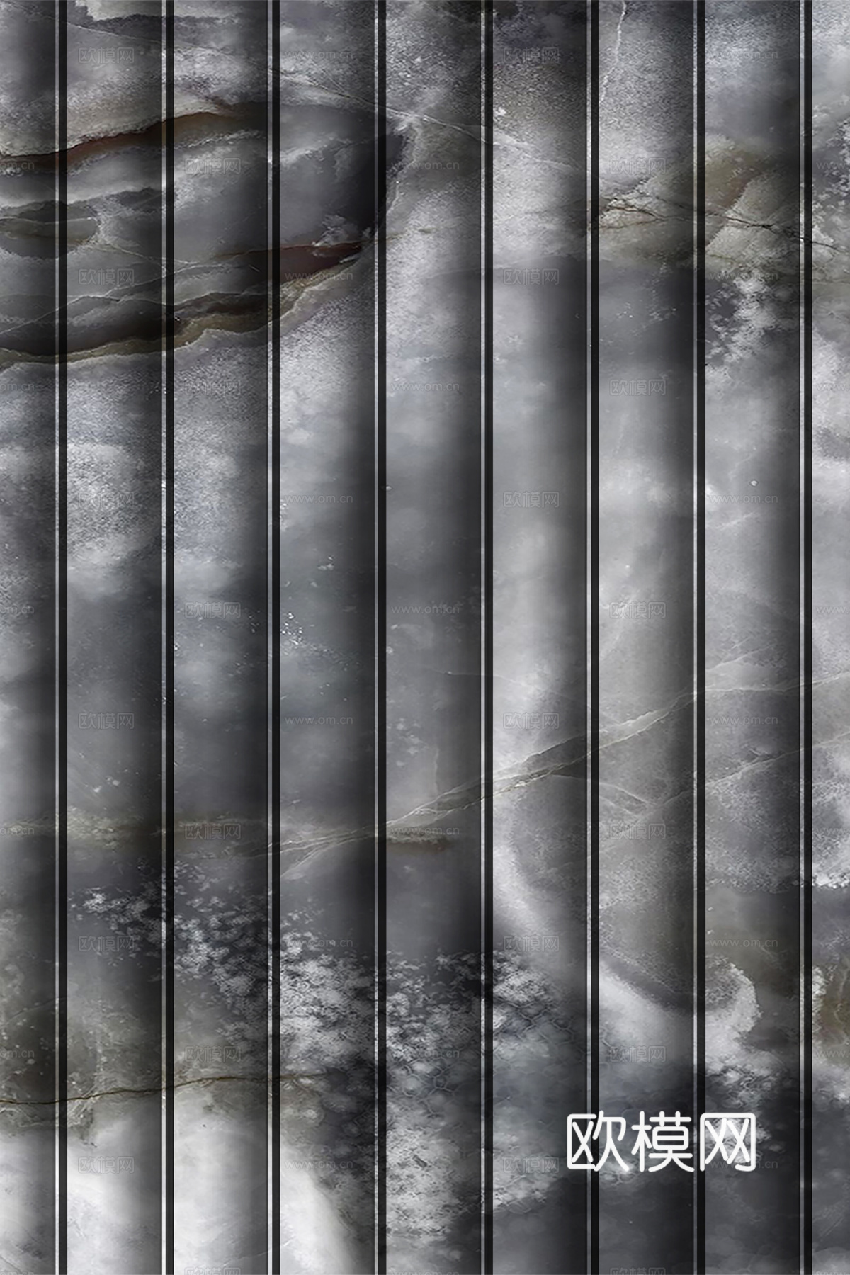 岩板大理石纹波浪艺术背景墙下载（渲染图5）