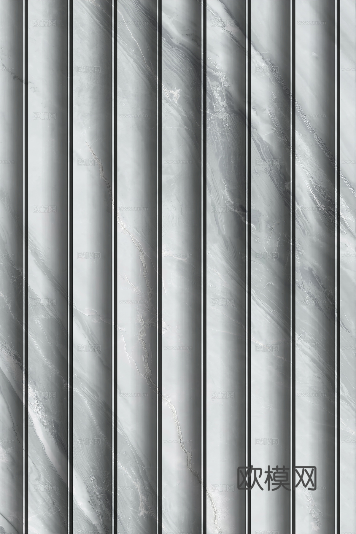 岩板大理石纹波浪艺术背景墙下载（渲染图6）