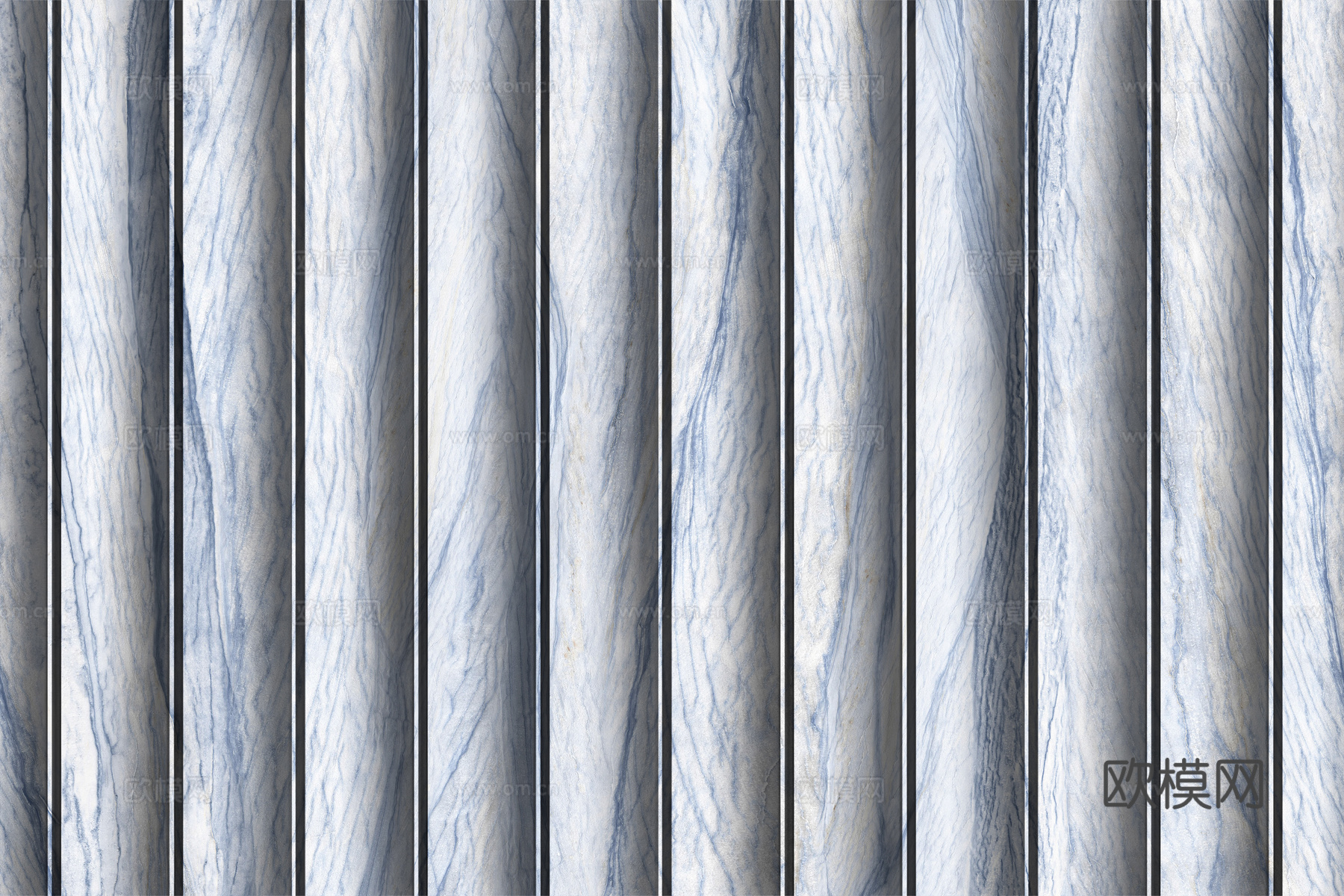 岩板大理石纹波浪艺术背景墙下载（渲染图5）