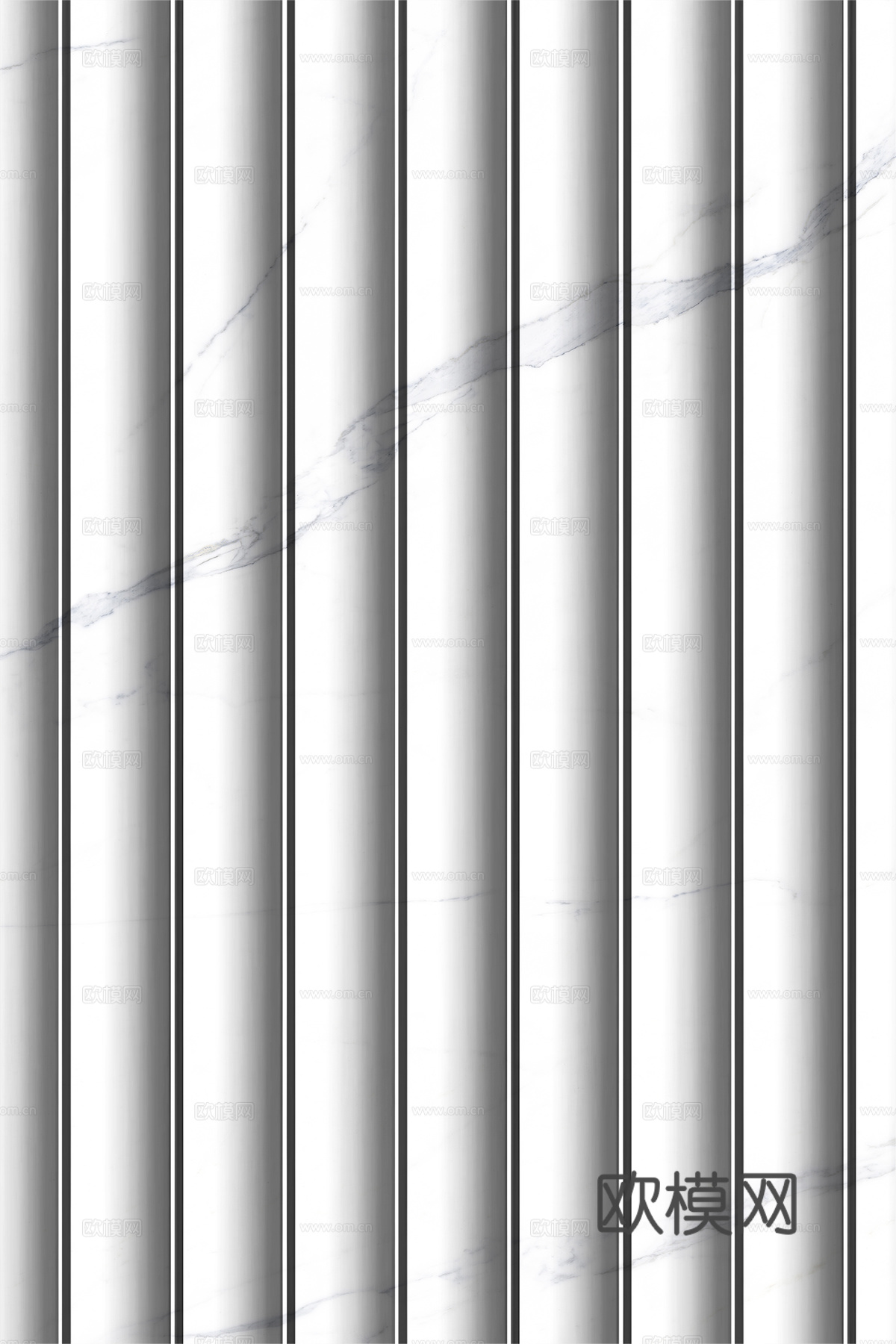 岩板大理石纹波浪艺术背景墙下载（渲染图4）