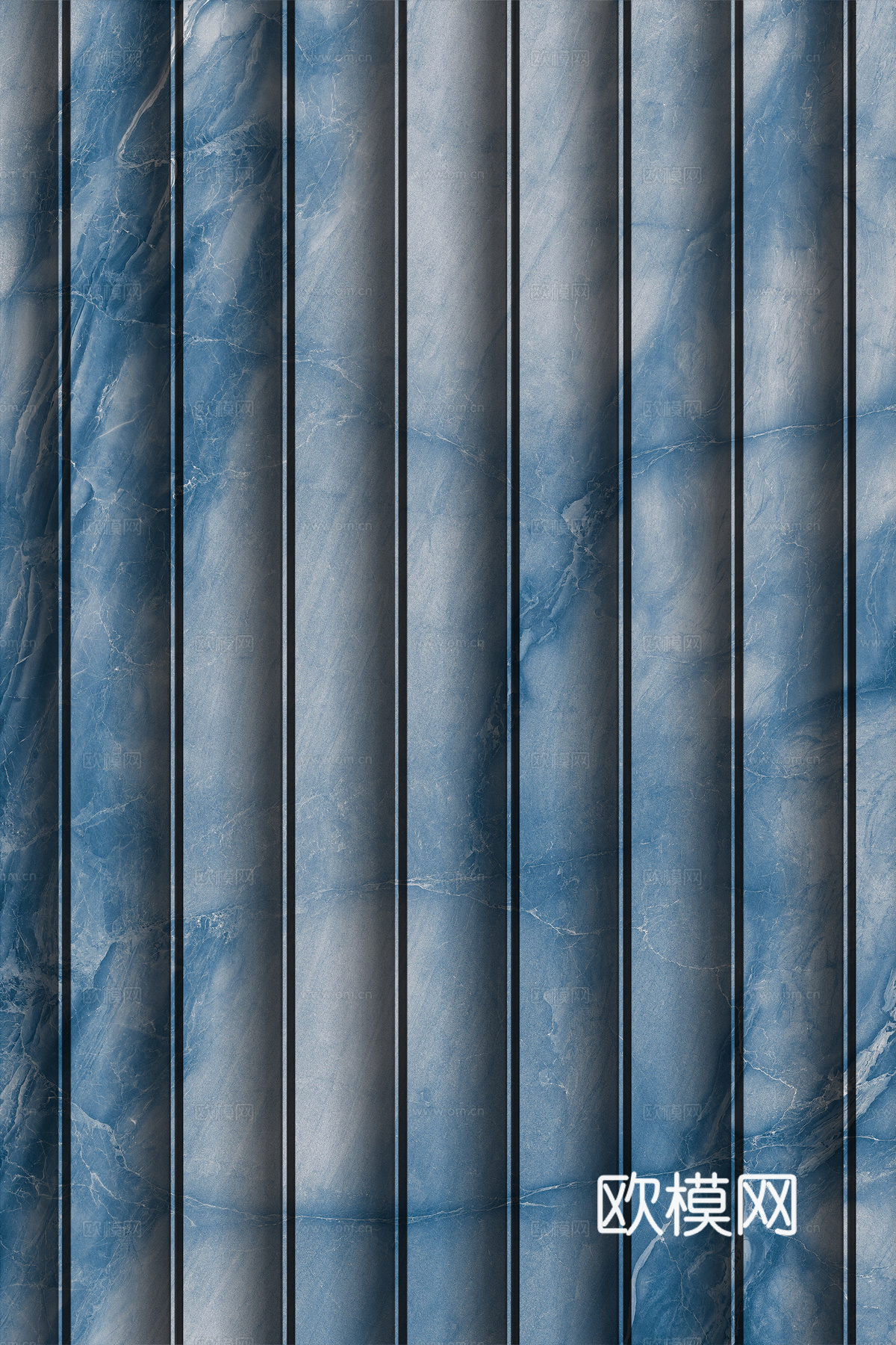 岩板大理石纹波浪艺术背景墙下载（渲染图7）